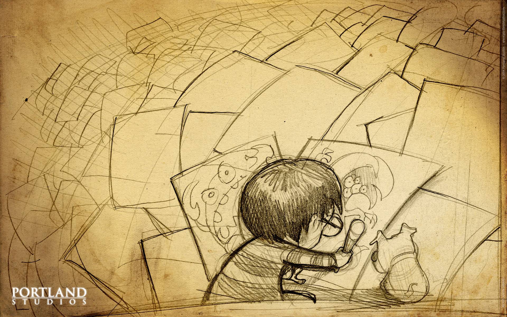 1920x1200 Doodle Wallpaper