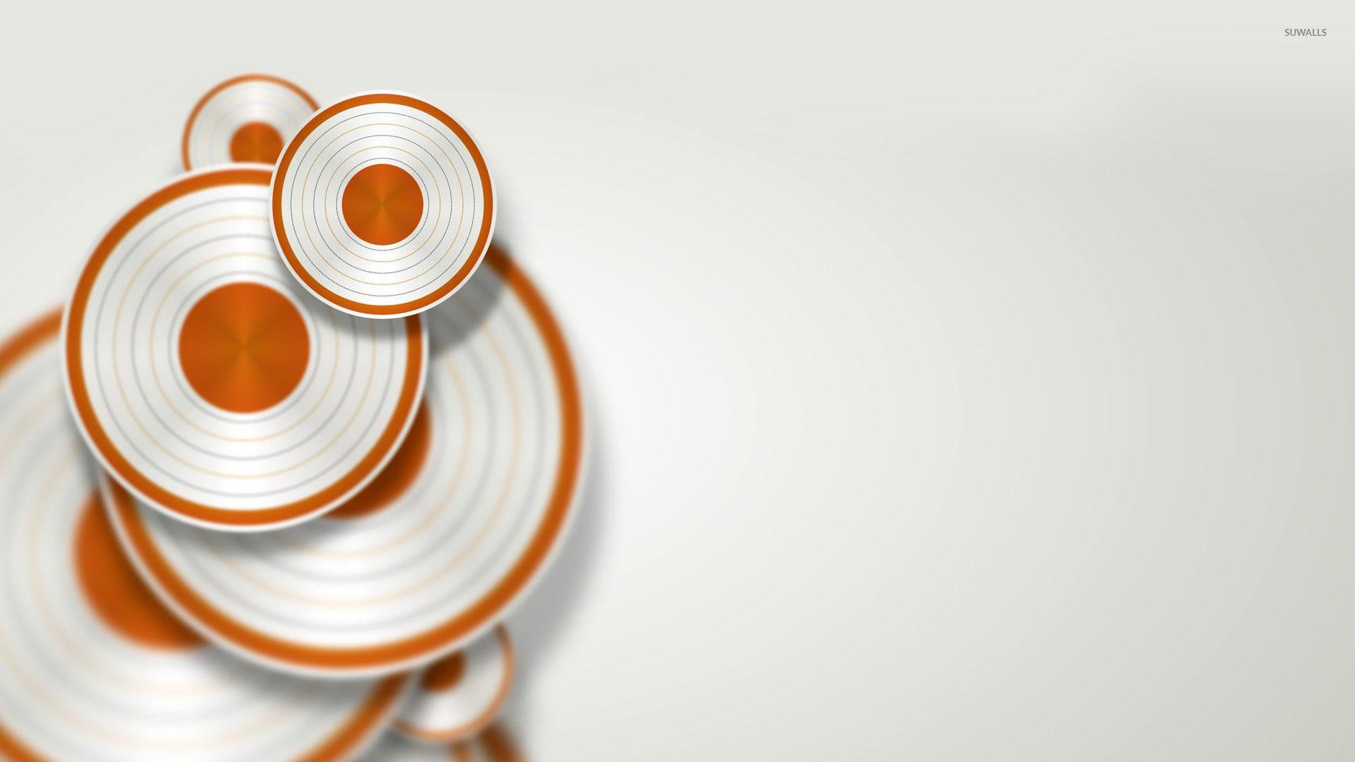 1920x1080 Orange and White Wallpaper