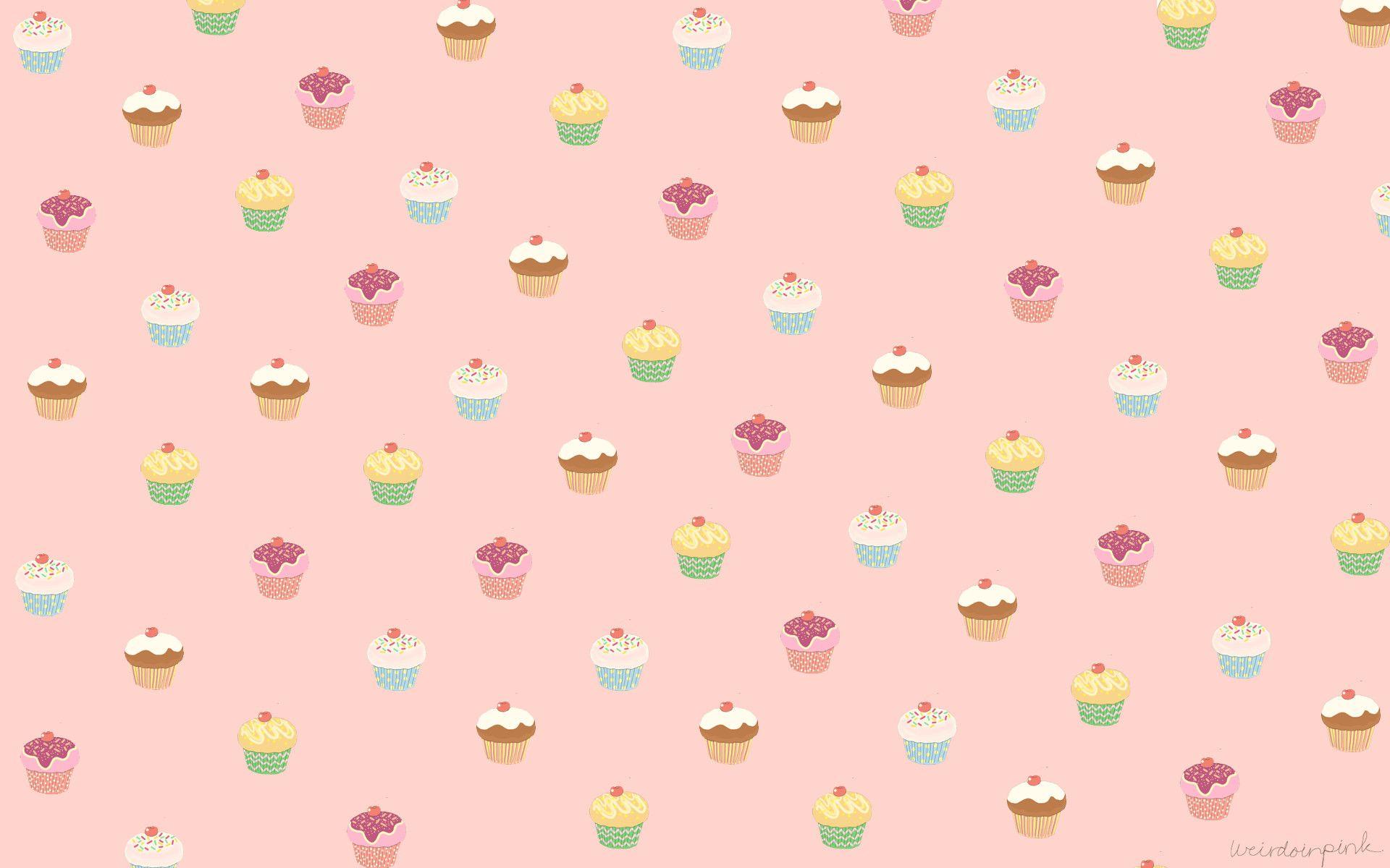 1920x1200 Kawaii Cupcake Wallpaper