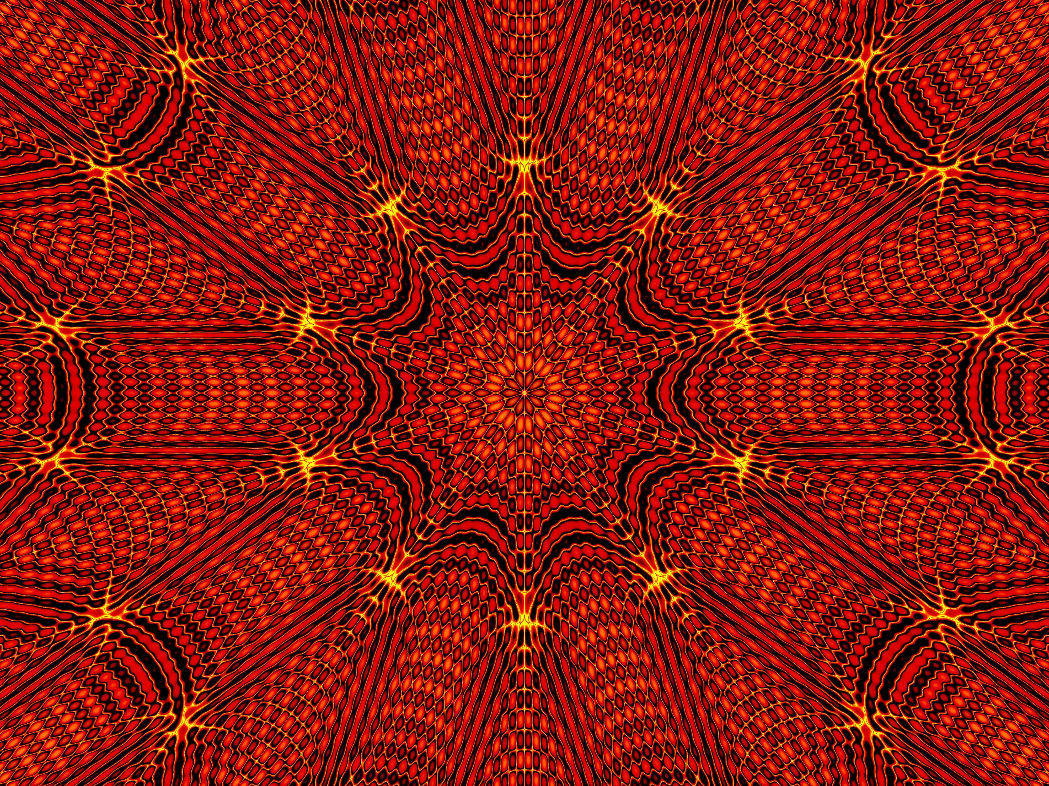 4000x3000 Beautiful bright orange abstract kaleidoscope pattern Desktop wallpaper 1680x1050