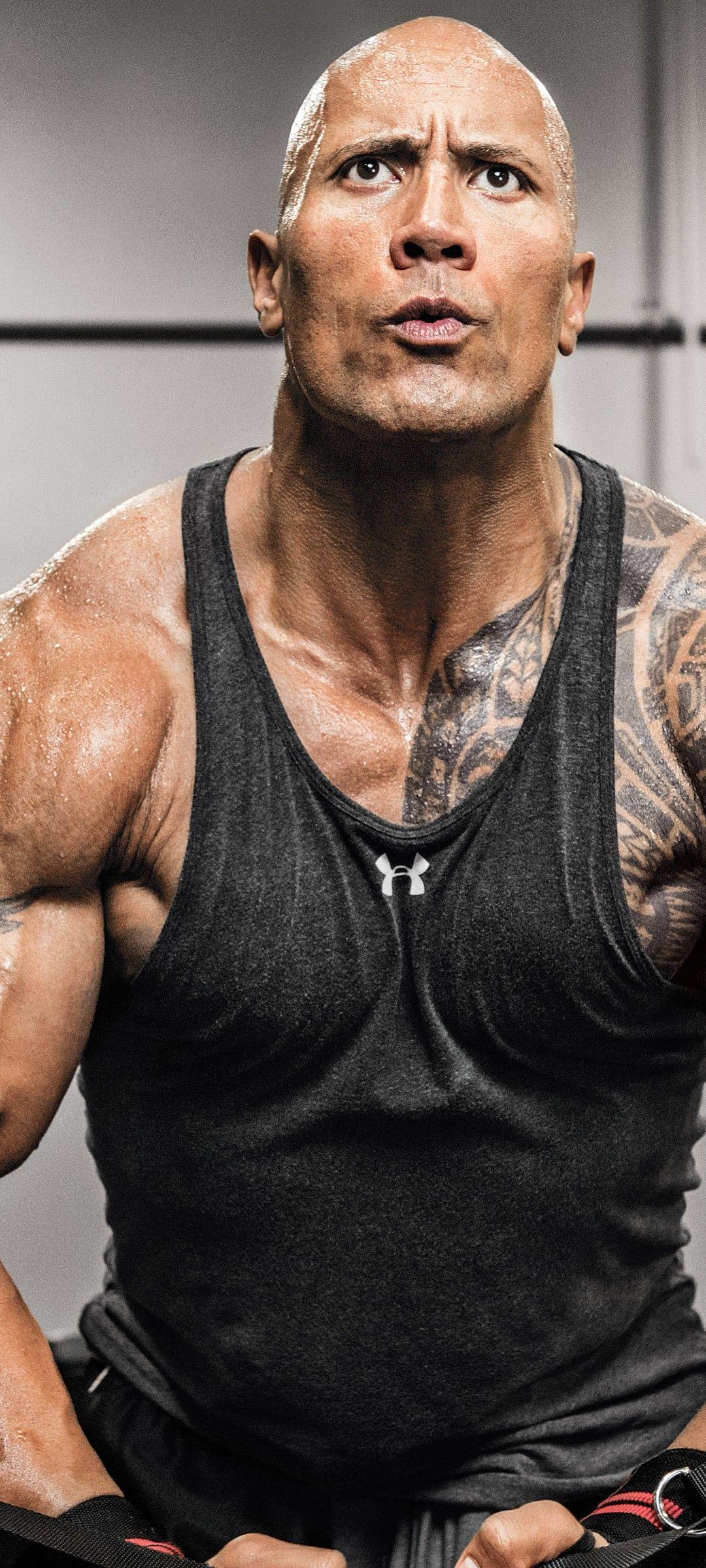 1080x2400 Dwayne Johnson 4K Wallpaper, Weightlifting, Workout, Gym, 5K, 8K, People