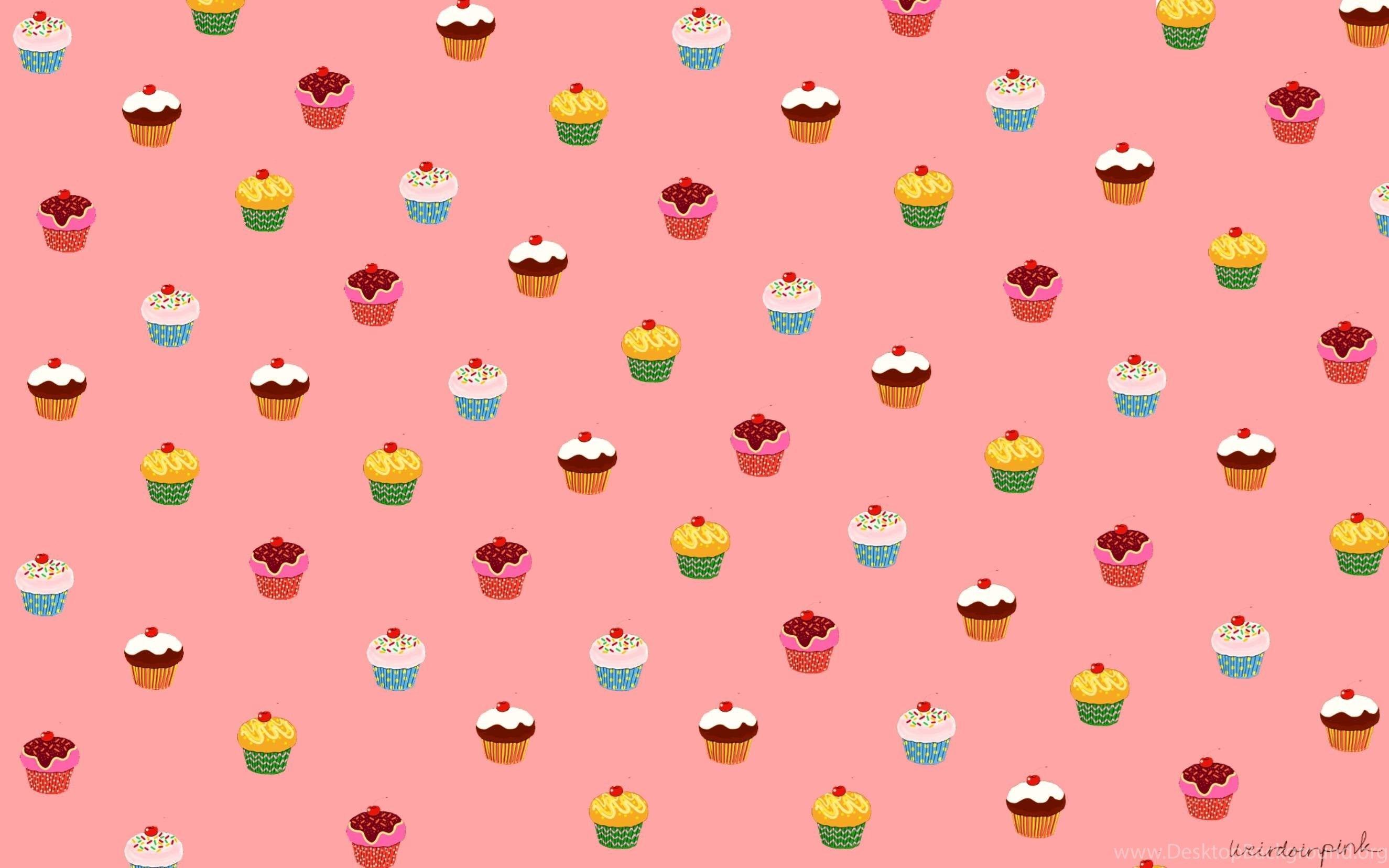 2650x1656 Kawaii Cupcake Wallpaper