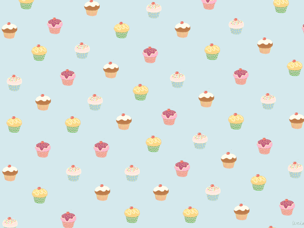 1024x768 Wallpaper Cupcake Design. Fast Cupcake Decorating Ideas. Pink Yellow