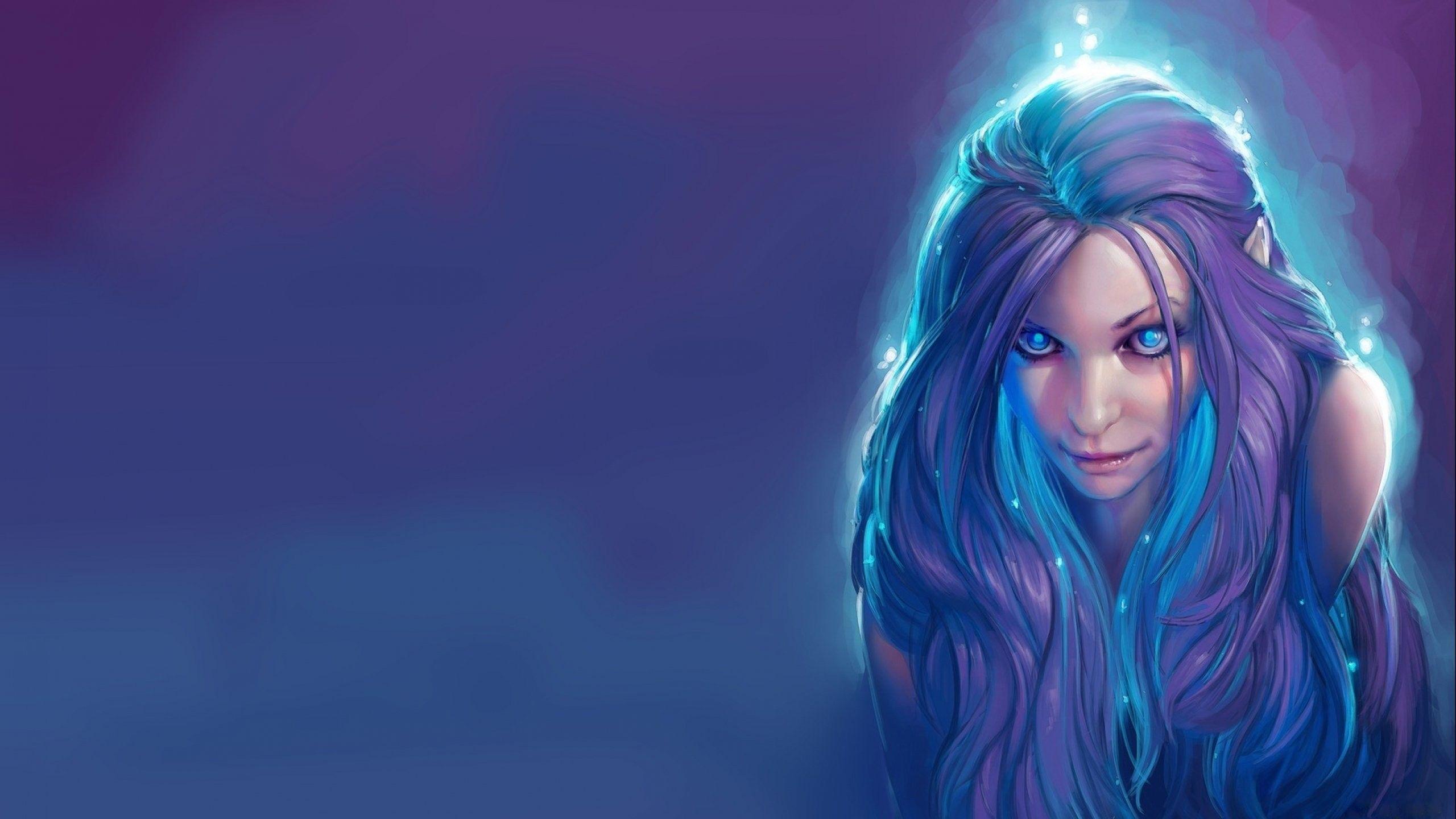 2560x1440 Girl, Women, Art, Free , fantasy, Artwork Elves, Elf, Free Wallpaper, Colourful, Mobile Wallpaper, Girls, Full HD Wallpaper