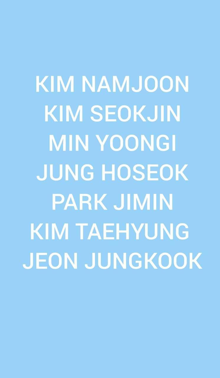 745x1280 Bts names wallpaper