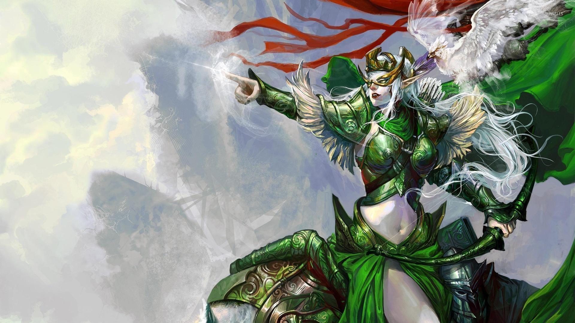 1920x1080 Female elf warrior wallpaper wallpaper