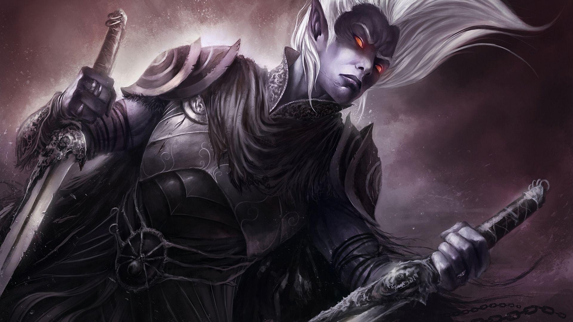1920x1080 Dark Elves Warhammer HD Wallpaper Fantasy Dark Elf Art HD Wallpaper
