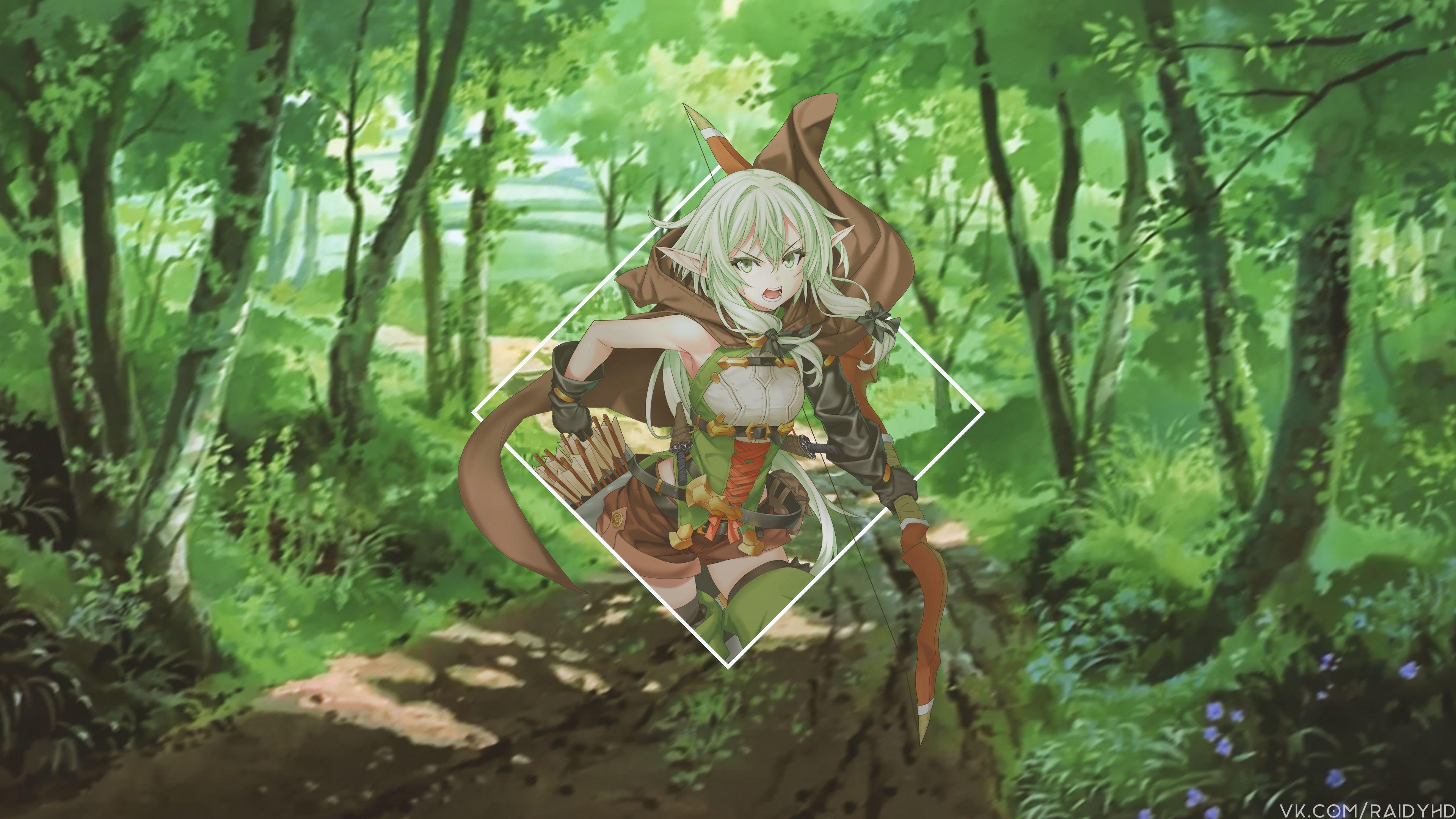 3840x2160 High Elf Archer Goblin Slayer 4K. High elf, Anime elf, Goblin