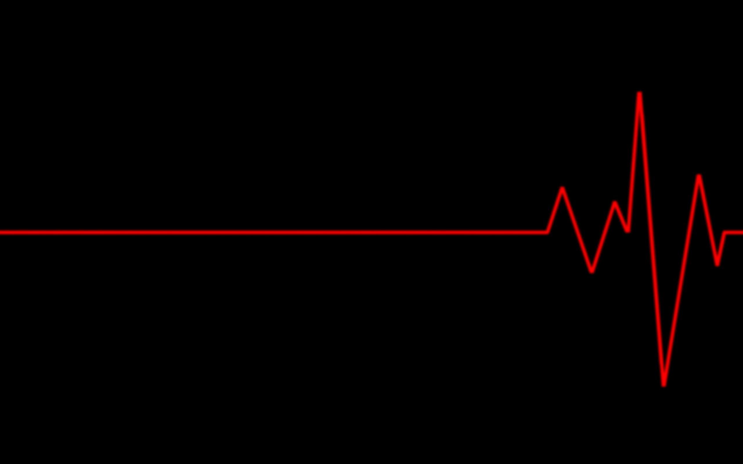 Hình nền trái tim màu đỏ và đen 2560x1600