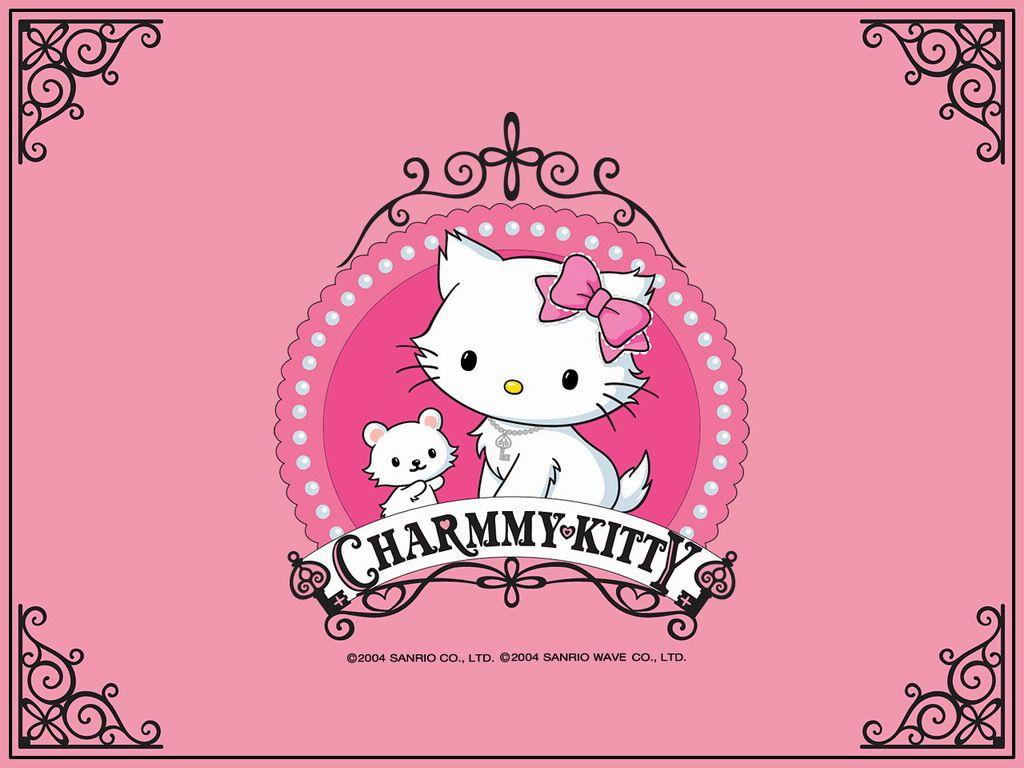 Charmmy Kitty Free Printable Invitations Backgrounds or Cards  Oh My  Fiesta in english