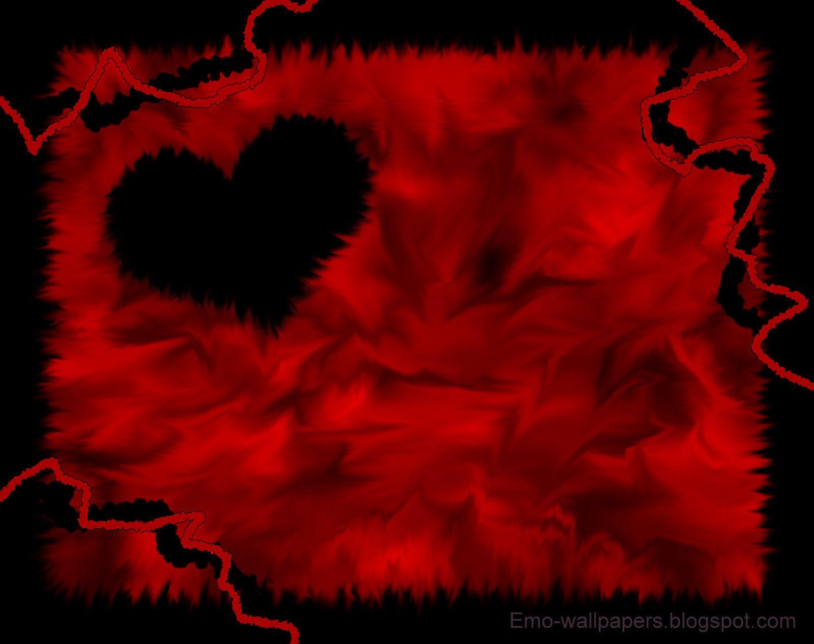 1600x1267 Black Broken Heart Wallpaper