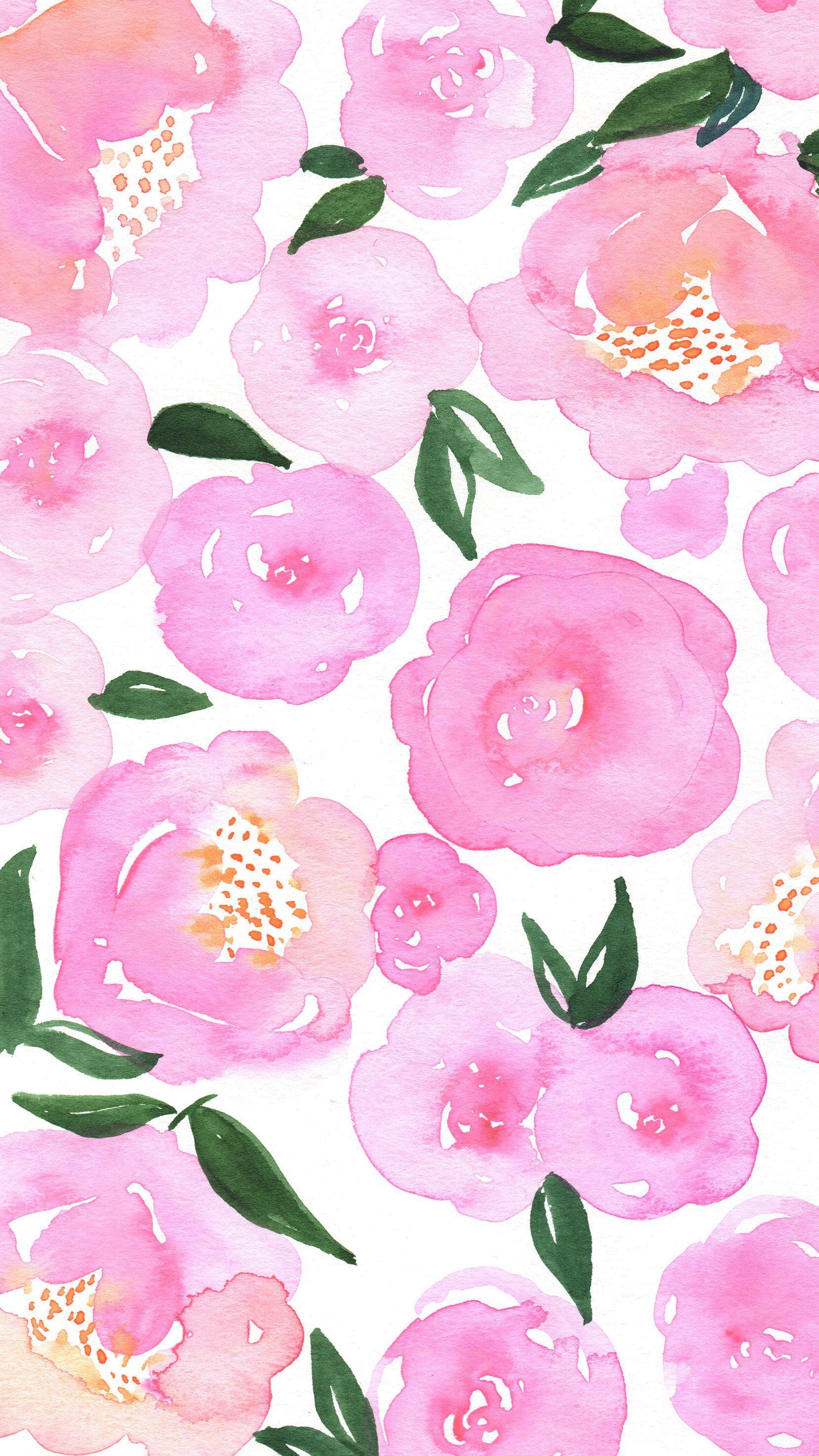 Watercolor Pink Flower Wallpapers - Top Free Watercolor Pink Flower