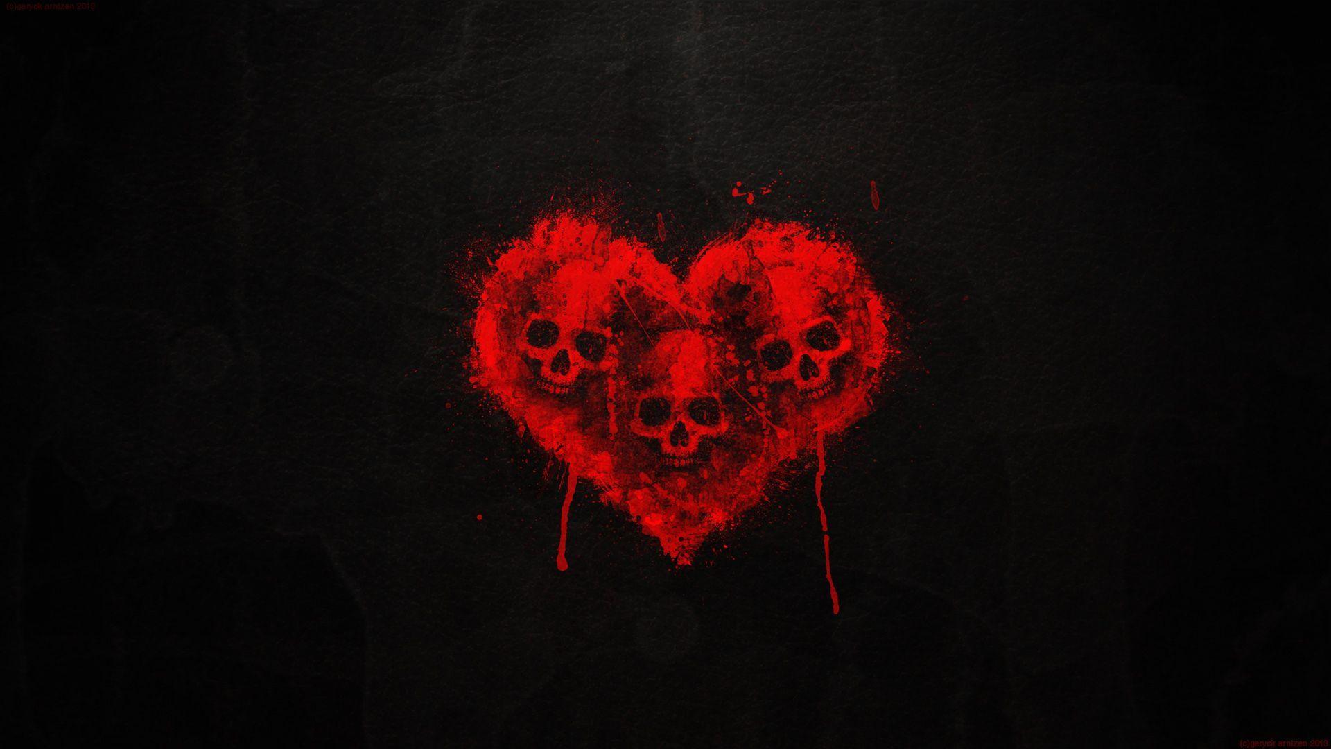 1920x1080 no love. Schwarzer hintergrund, Schädel, Schädelkunst