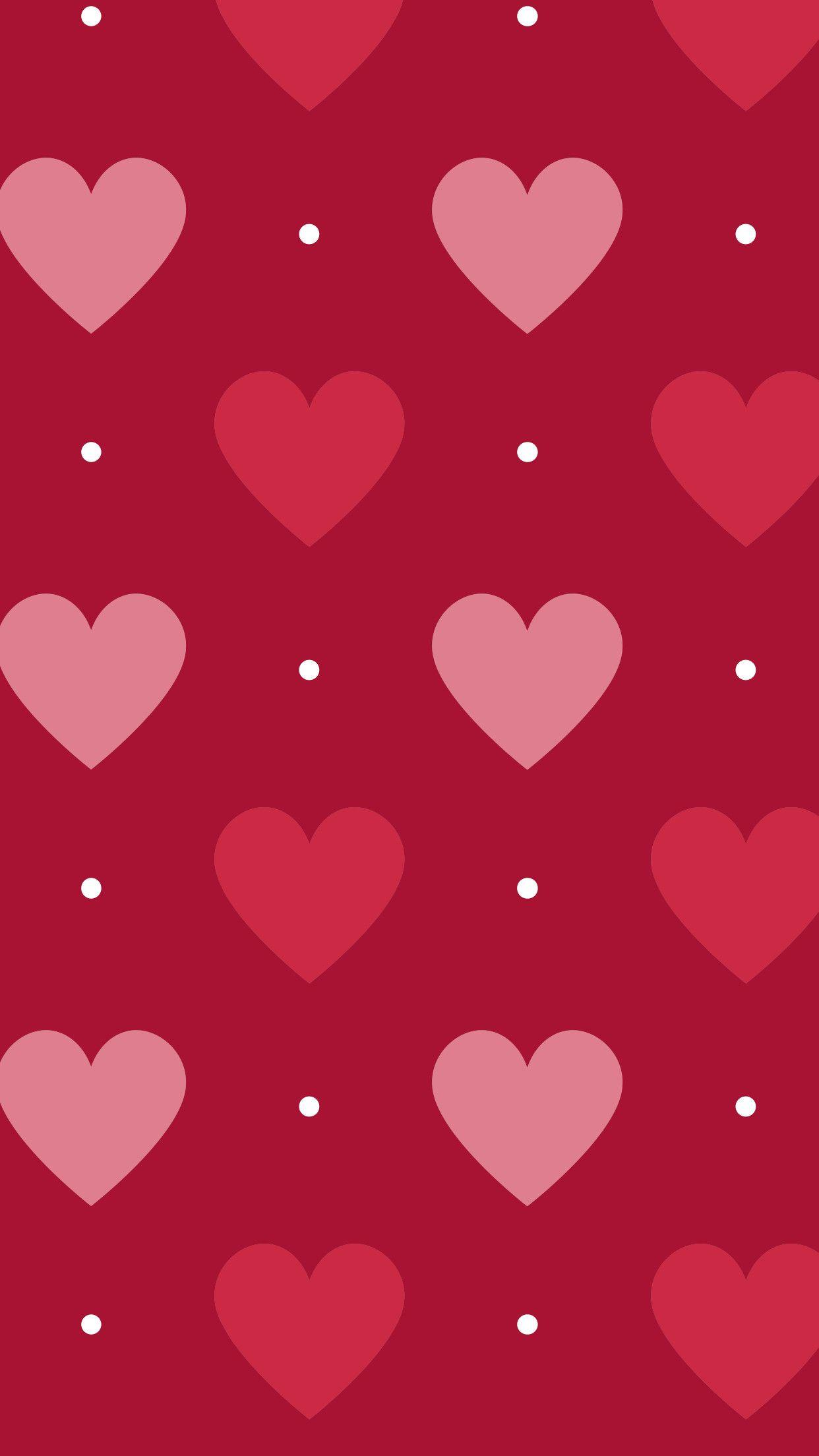 1242x2208 Colorful Hearts Wallpaper