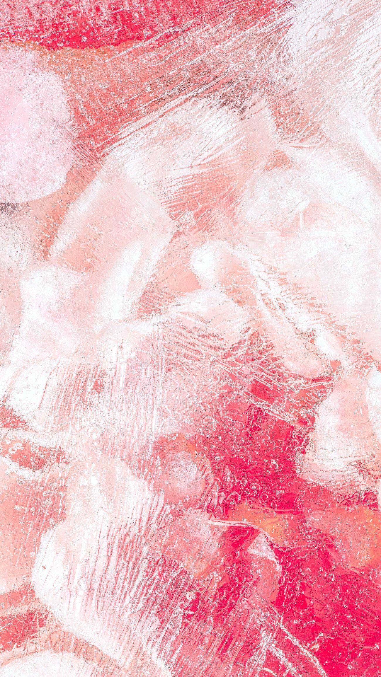 1300x2311 Abstract watercolor pink flower design painting mobile wallpaper. Royalty free photo