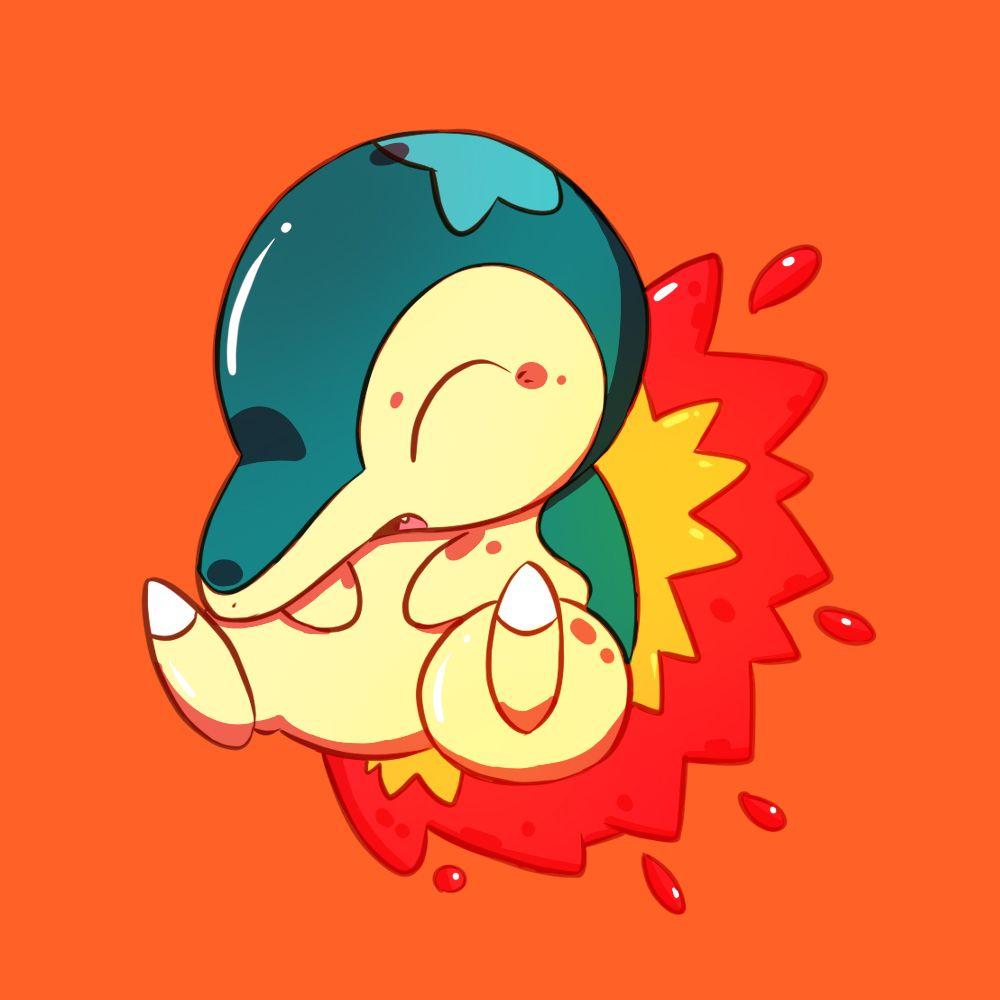 1000x1000 Cyndaquilémon Anime Image Board