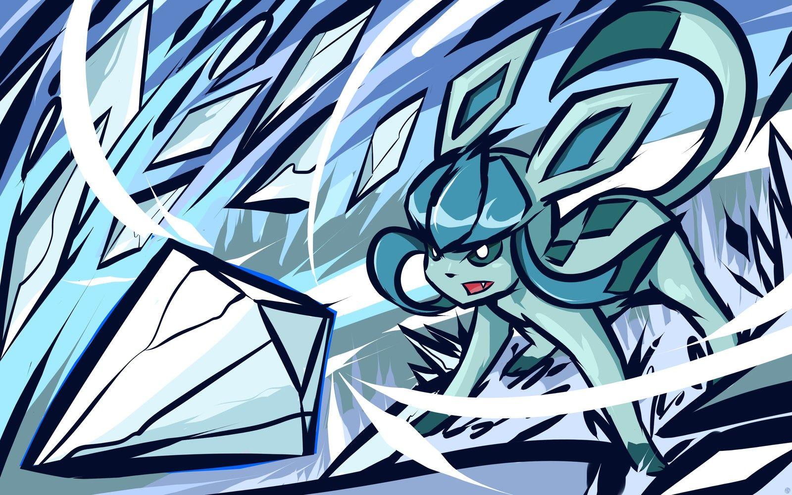 1600x1000 ishmam, Pokémon, Glaceon Wallpaper HD / Desktop and Mobile Background