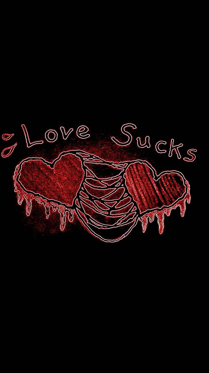 720x1280 Love Sucks Hearts wallpaper