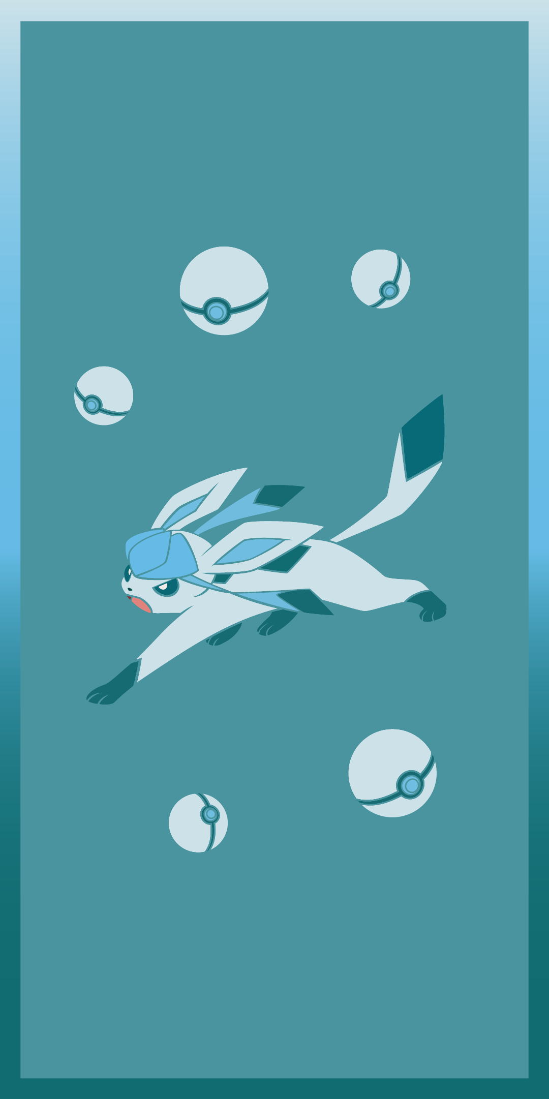 1080x2162 Glaceon phone wallpaper