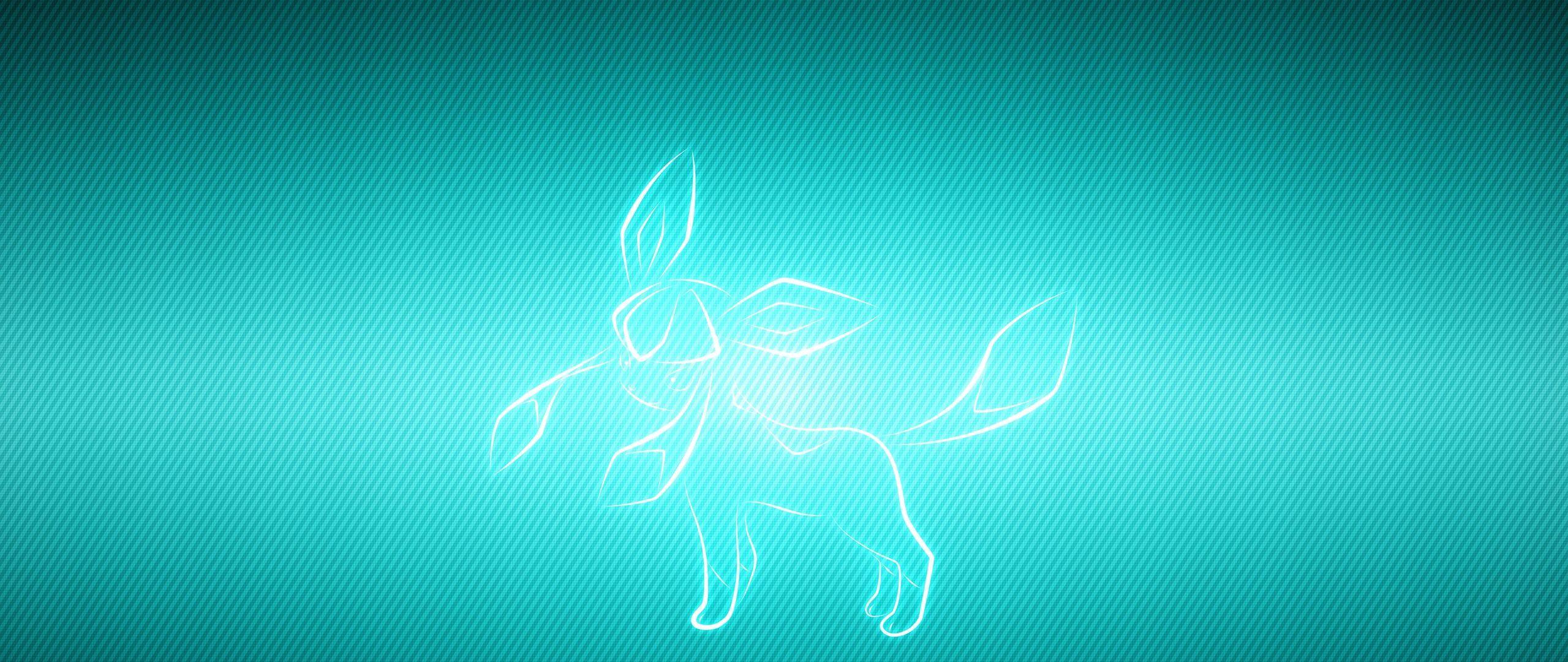 2560x1080 Download wallpaper 2560x1080 animal, pet, pokemon, glaceon dual wide 1080p HD background