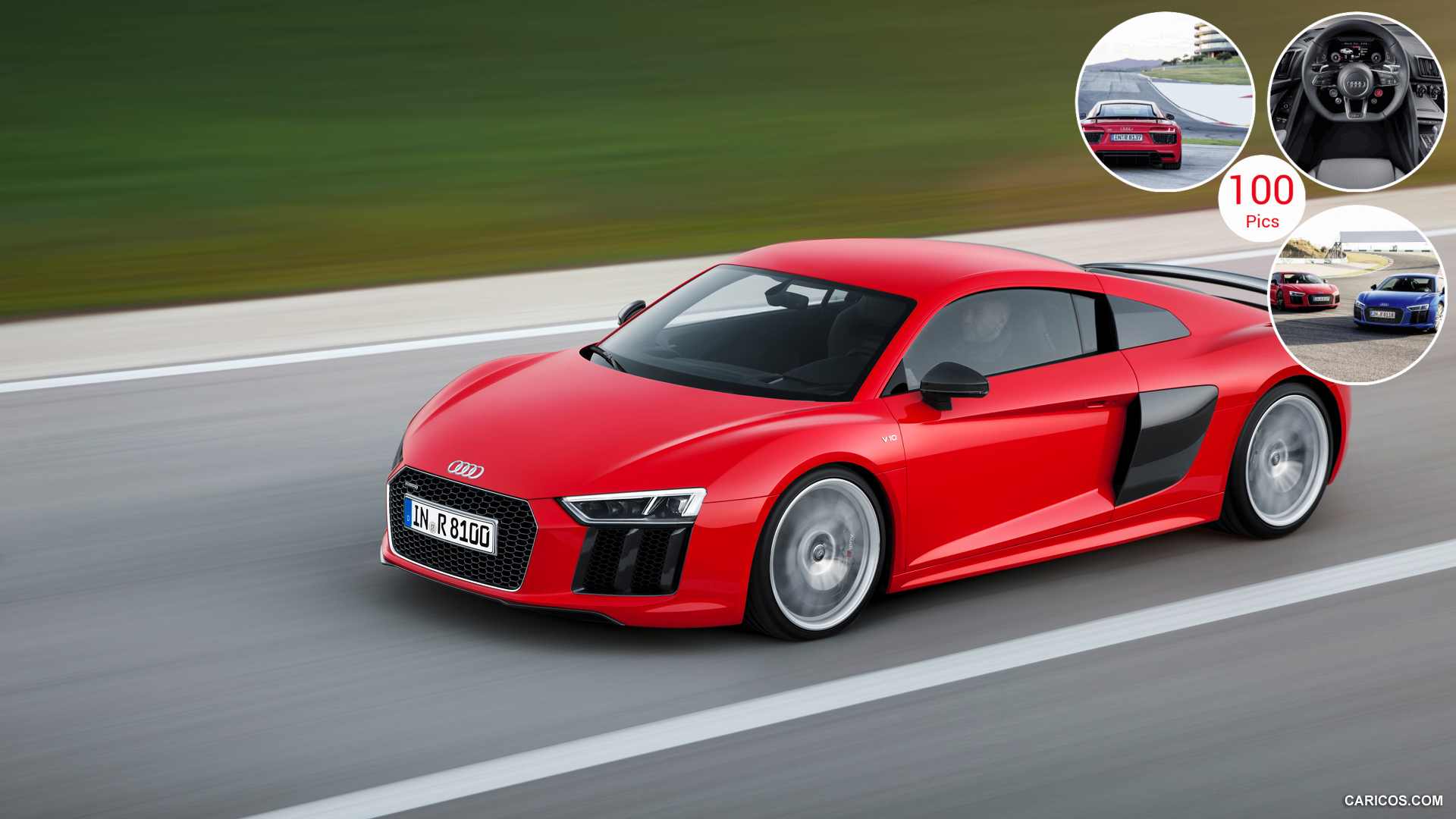 1920x1080 Audi R8 V10 Plus (Dynamit Red). HD Wallpaper