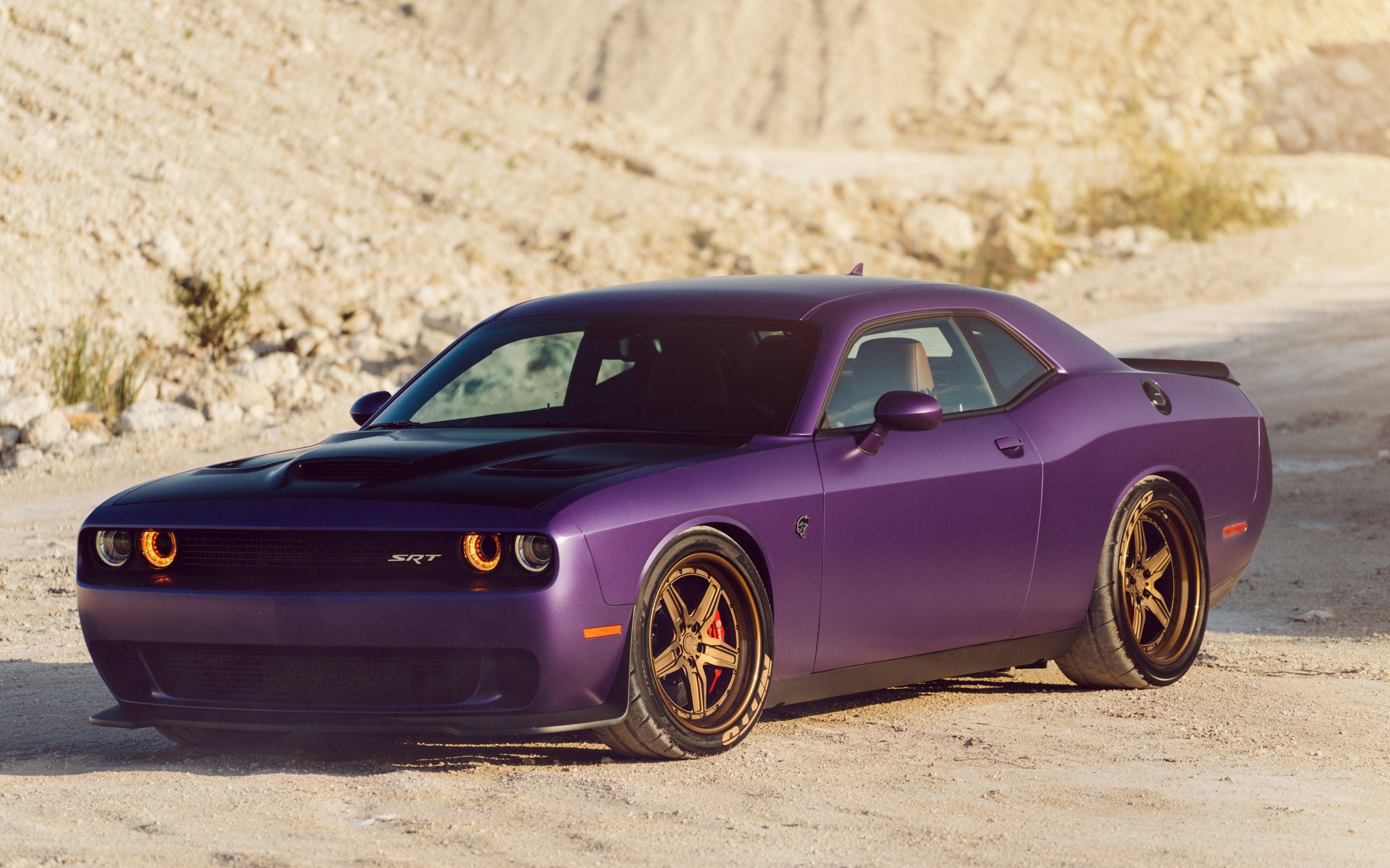 2880x1800 Wallpaper Dodge Challenger Hellcat, Plum crazy purple, Matte, 5K, Dodge, Automotive / Cars,. Wallpaper for iPhone, Android, Mobile and Desktop