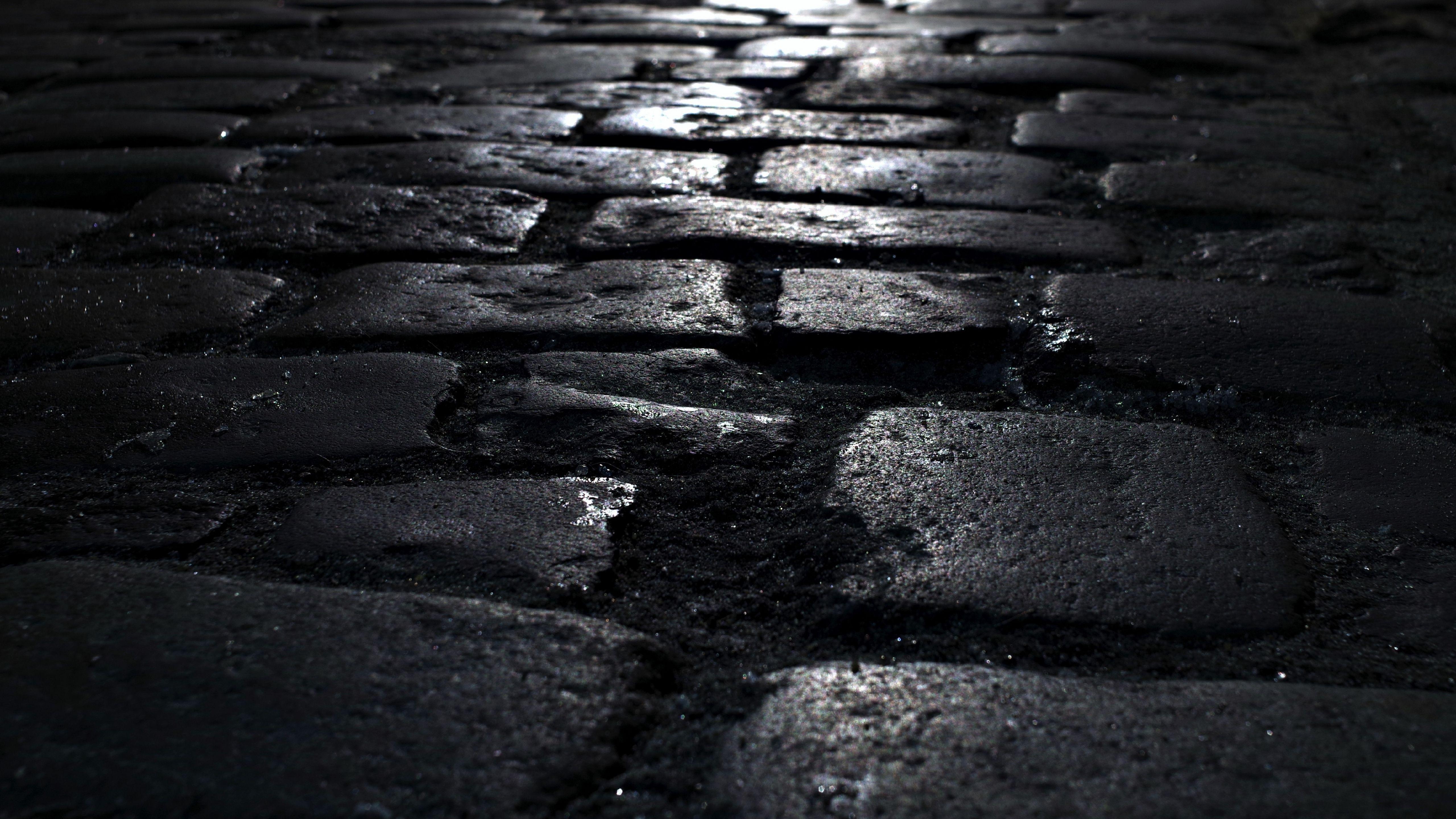 5120x2880 Download 5120x2880 wallpaper dark, texture, street, road, 5k image, background, 2483