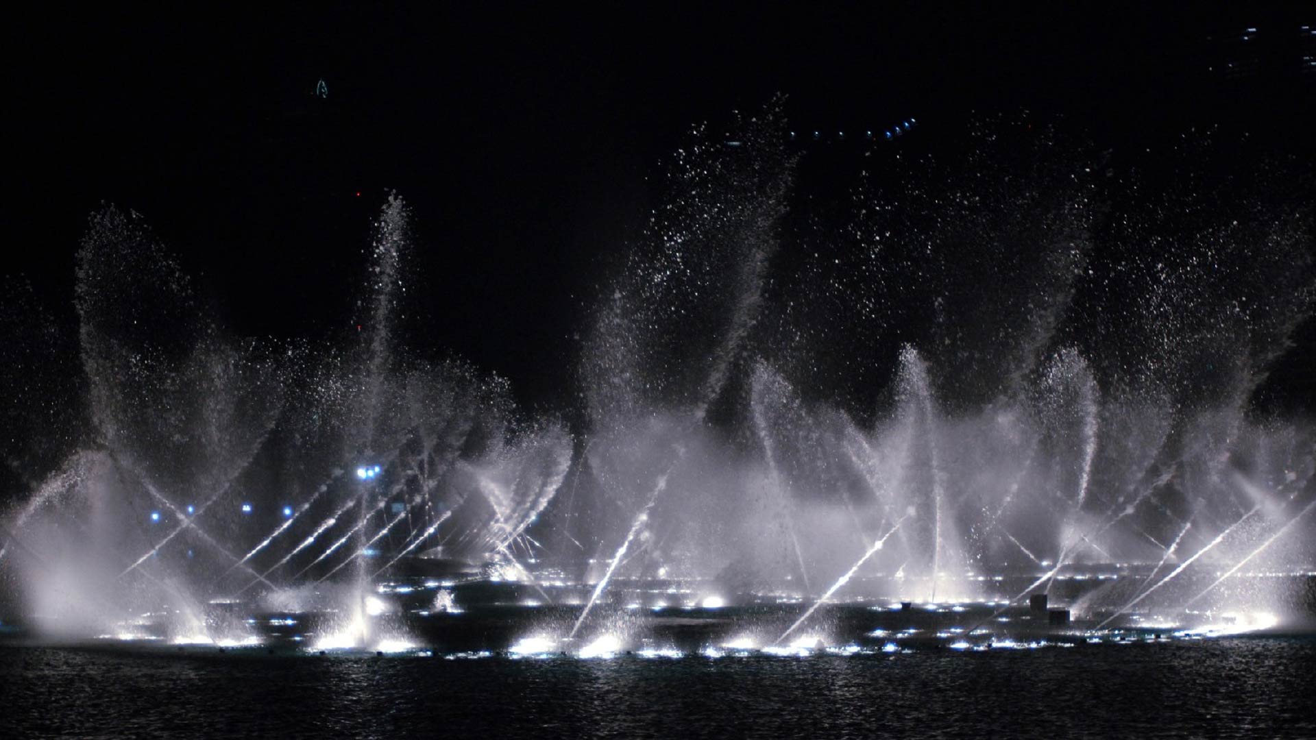 1920x1080 Full HD Wallpaper dubai mall fountain night, Desktop Background HD 1080p