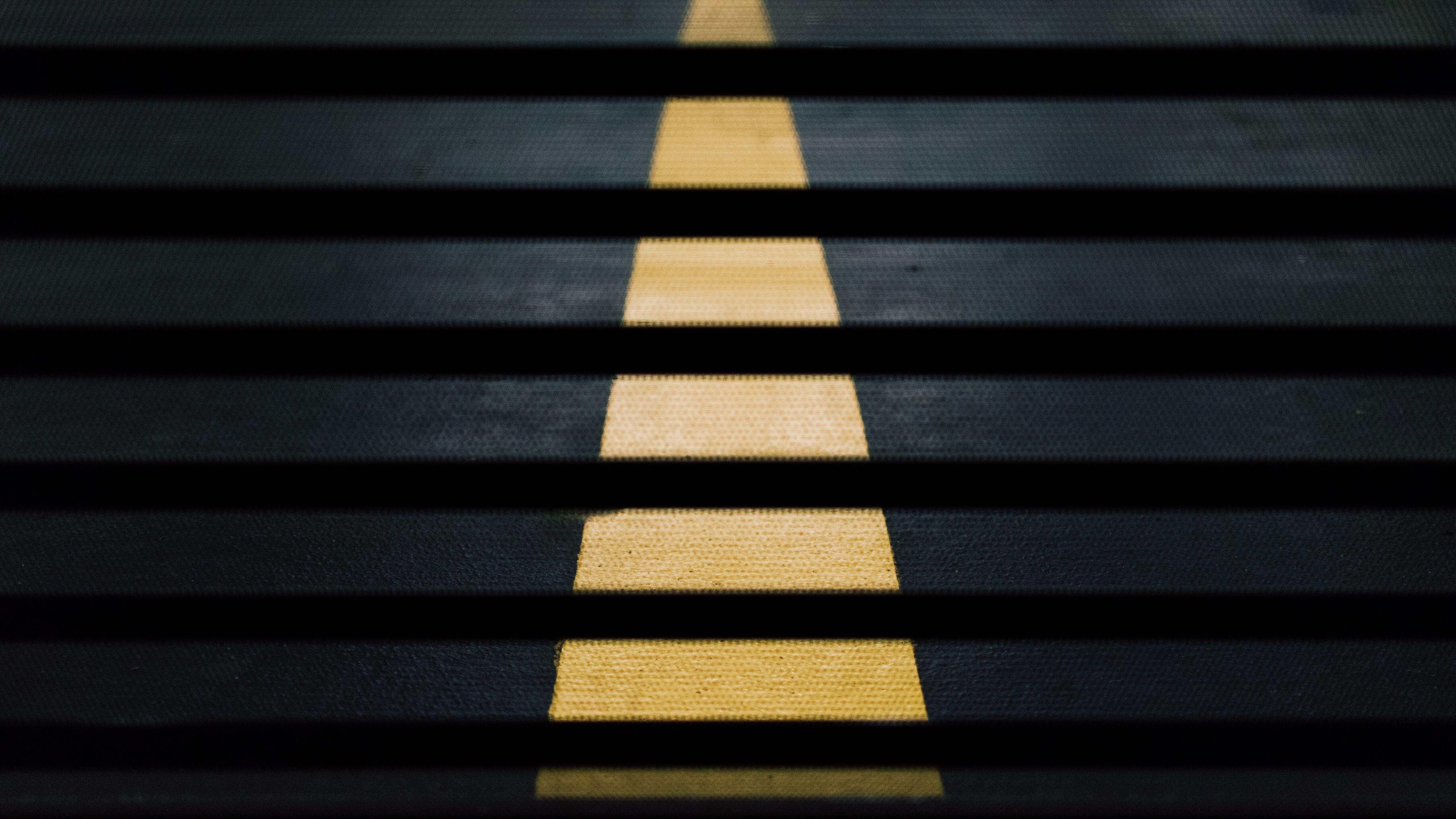 5120x2880 road street crossing yellow lines abstract 5k MacBook Air Wallpaper Download
