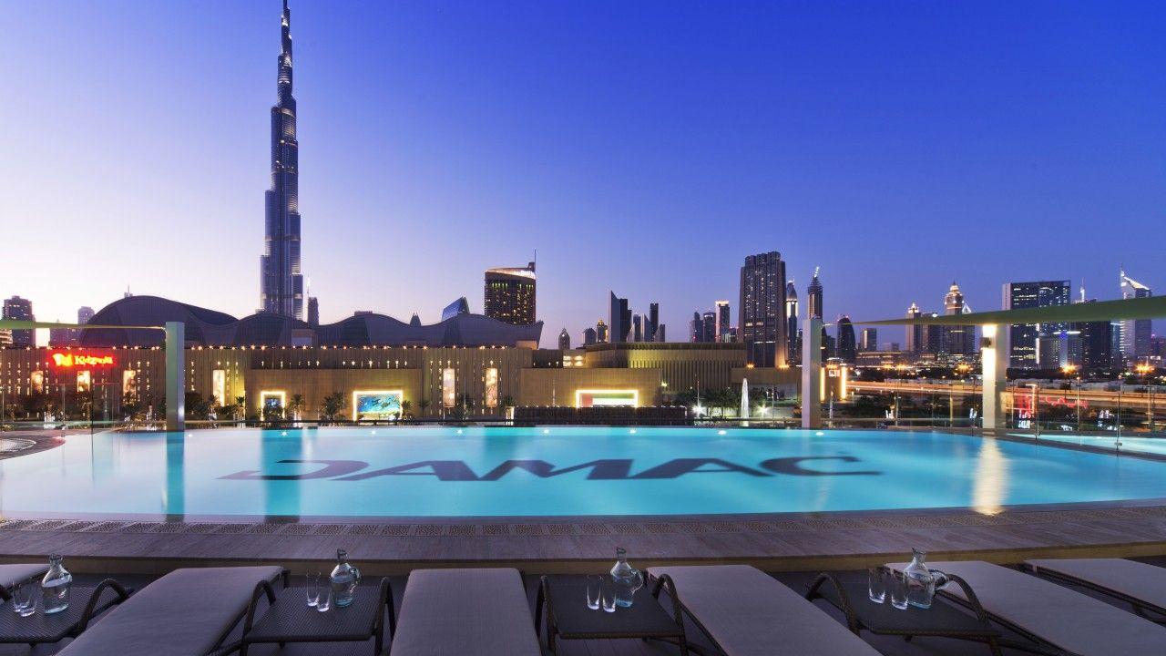 1280x720 Wallpaper DAMAC Maison Hotel, Dubai, Best hotels, tourism, travel, resort, booking, vacation, pool, Travel