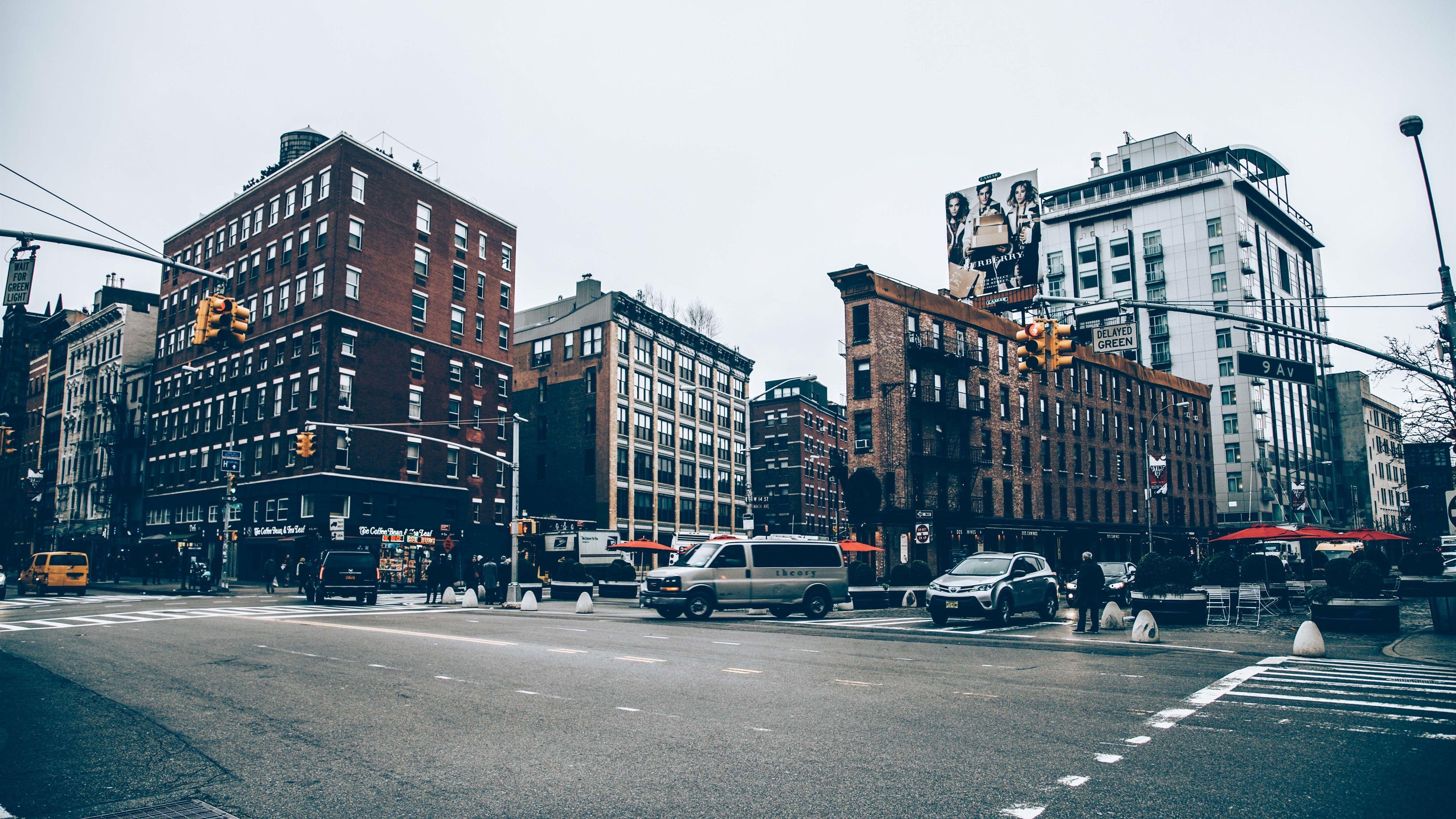 5120x2880 Wallpaper City street, crossroad 5120x2880 UHD 5K Picture, Image