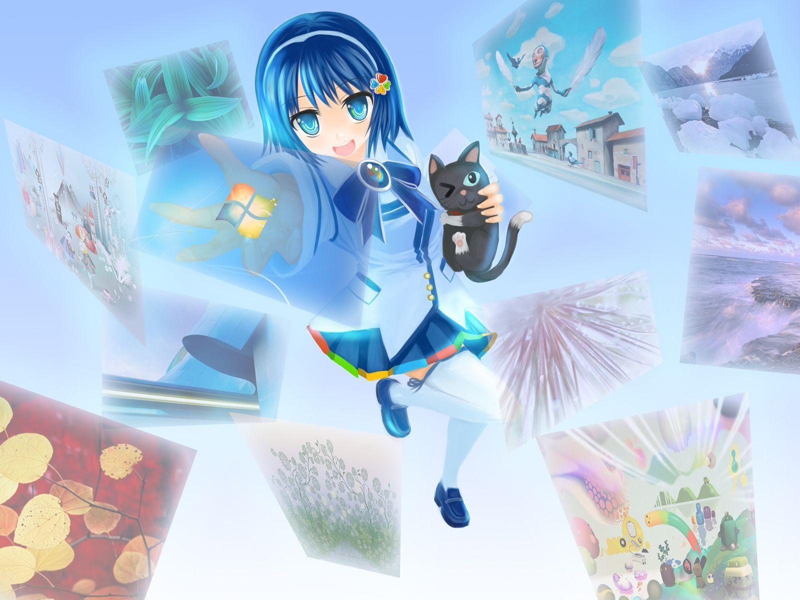 1600x1200 Windows 7 Anime Wallpaper