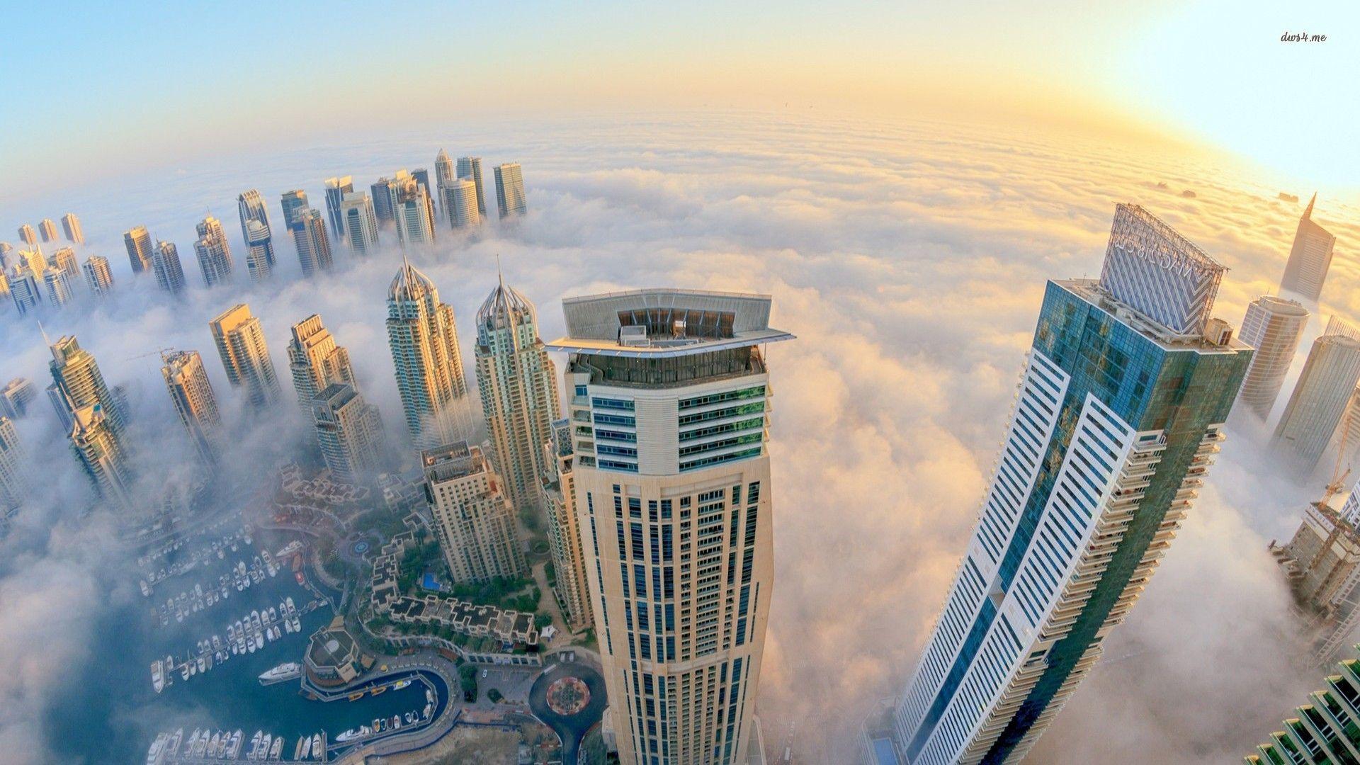 1920x1080 Thick fog in Dubai wallpaper and image, picture, photo