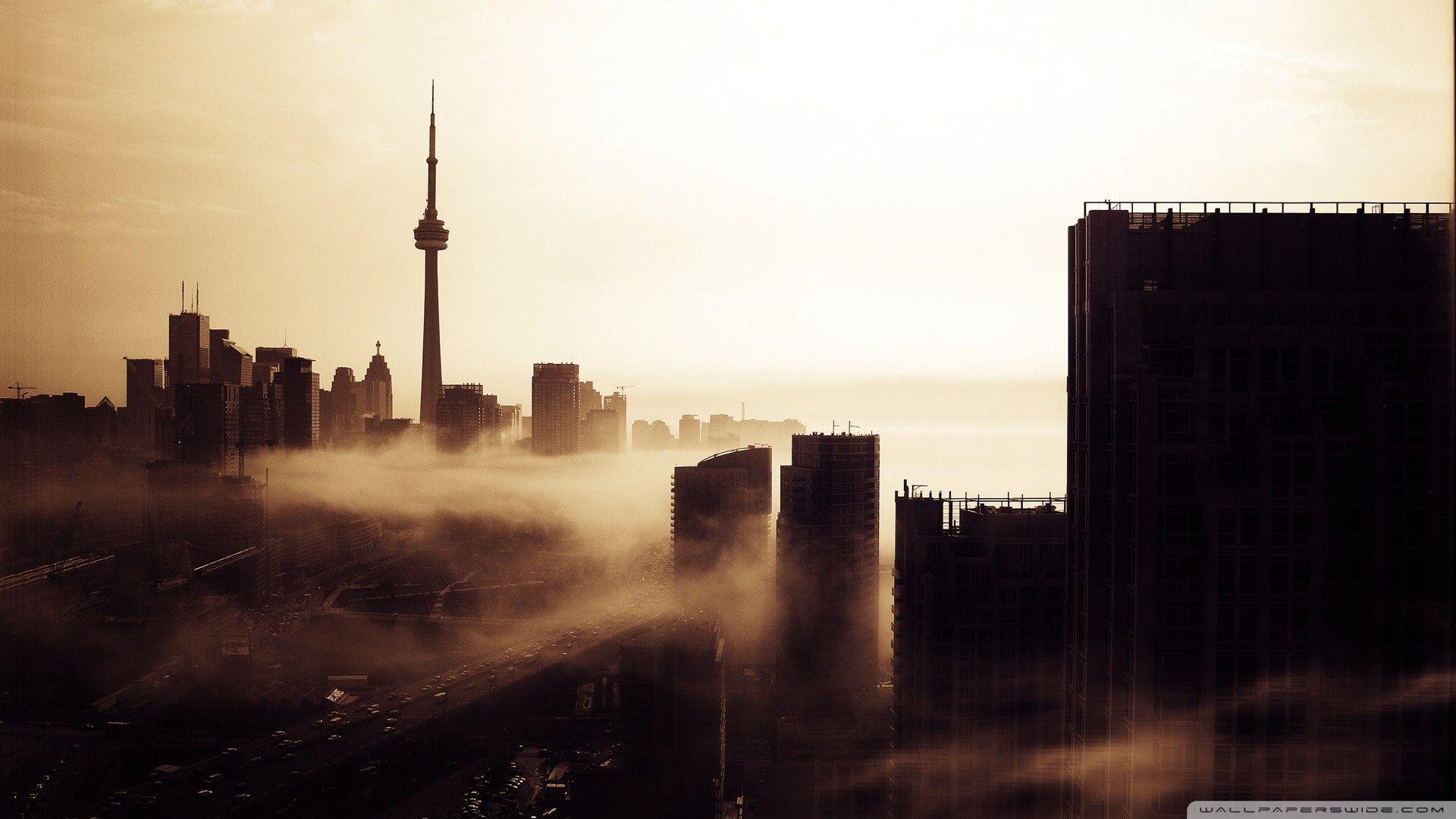 1920x1080 City Fog wallpaperx1080