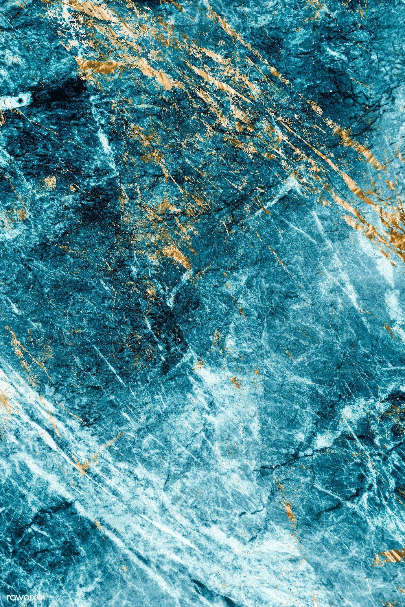 1400x2100 Blue and gold marble textured background. free image / Chim. Textured background, Marble texture, Gold marble