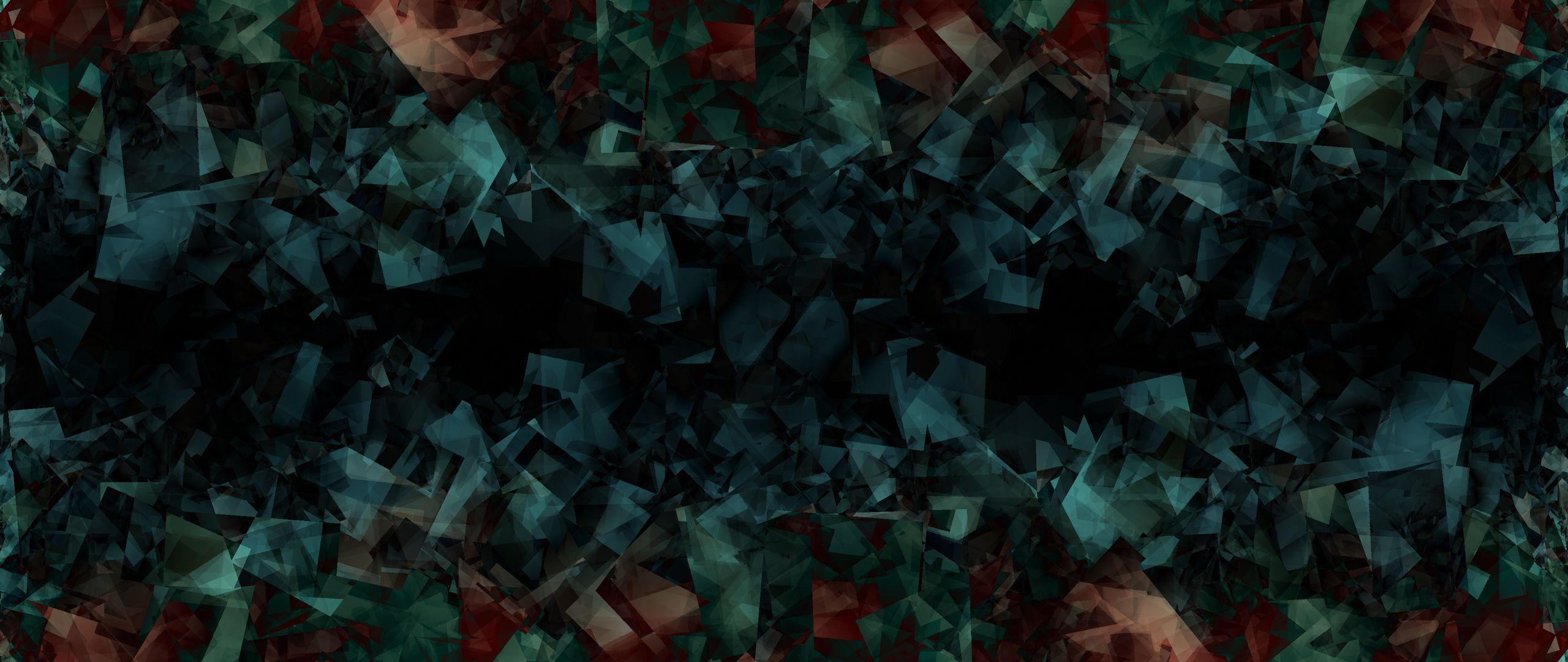 2560x1080 Blue Crystals Dark Green Red 2560x1080 Resolution HD 4k Wallpaper, Image, Background, Photo and Picture