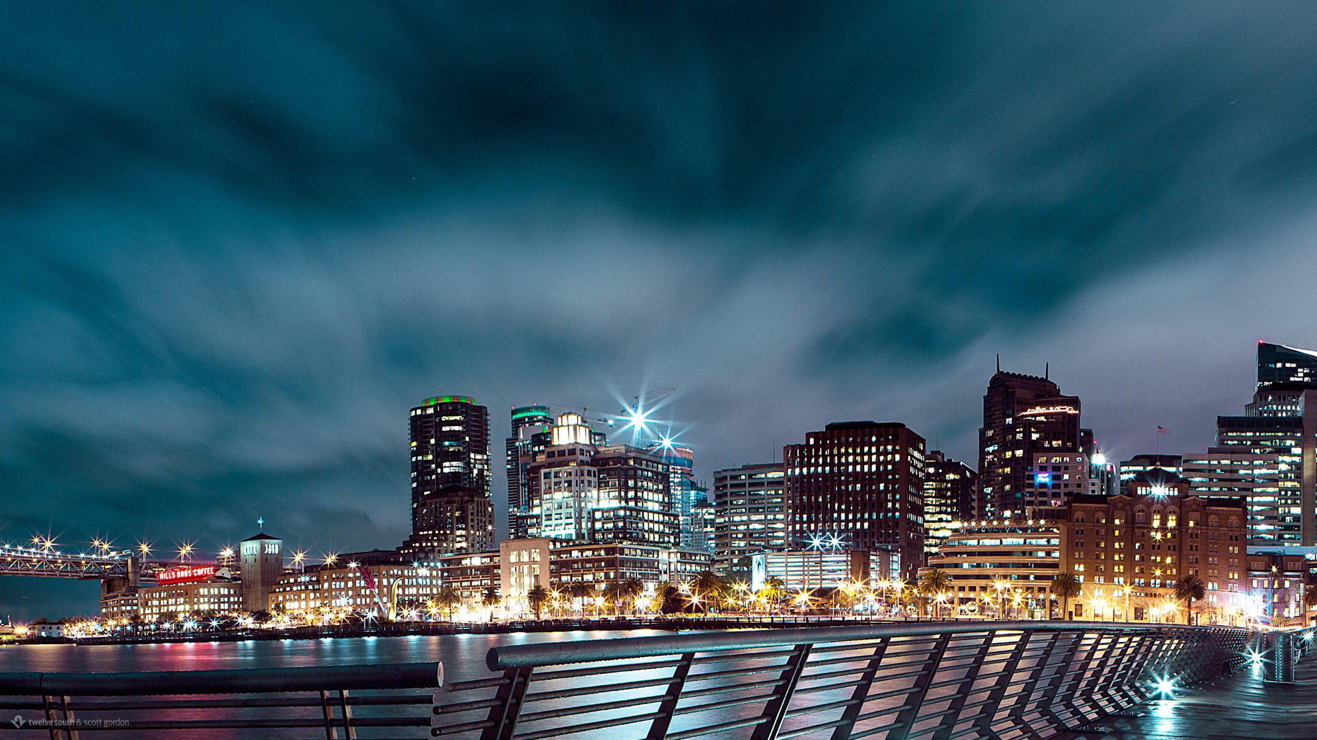 2560x1440 Dual Screen Wallpaper: Fall in San Francisco