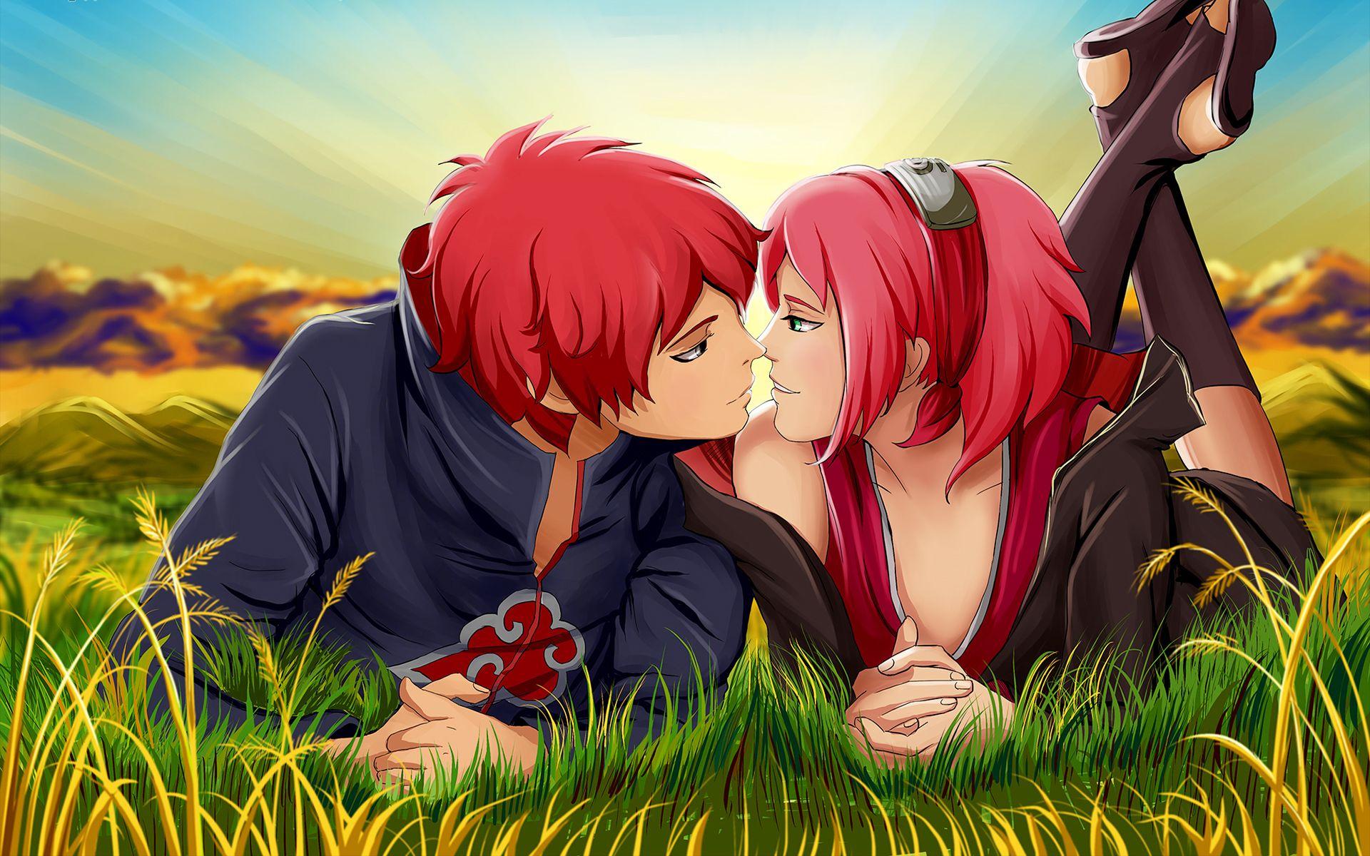 1920x1200 Naruto kiss sakura sasori wallpaperx1200