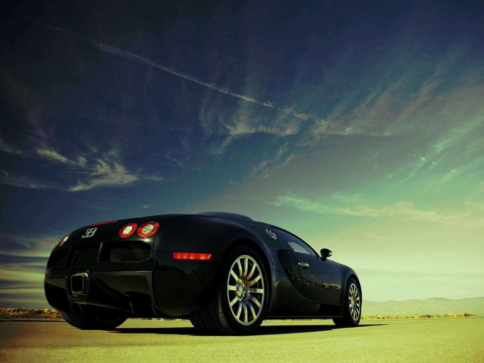 1600x1200 Black Bugatti Veyron Super Fast Luxury Car HD desktop wallpaper