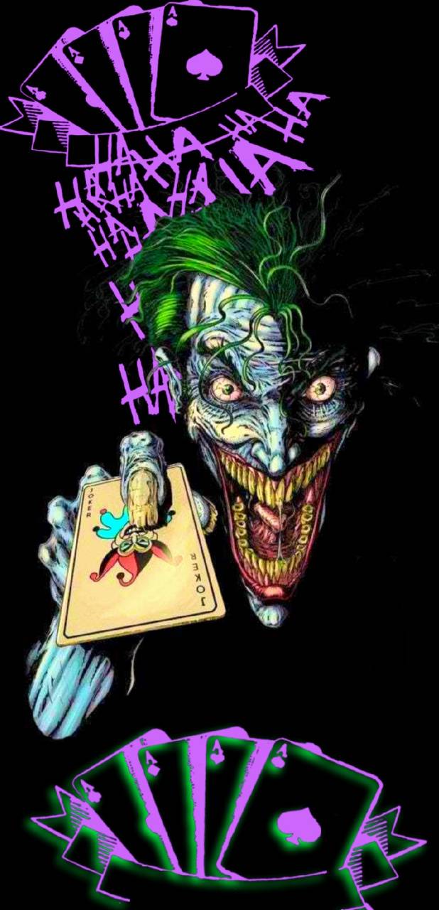 618x1280 Joker Card wallpaper