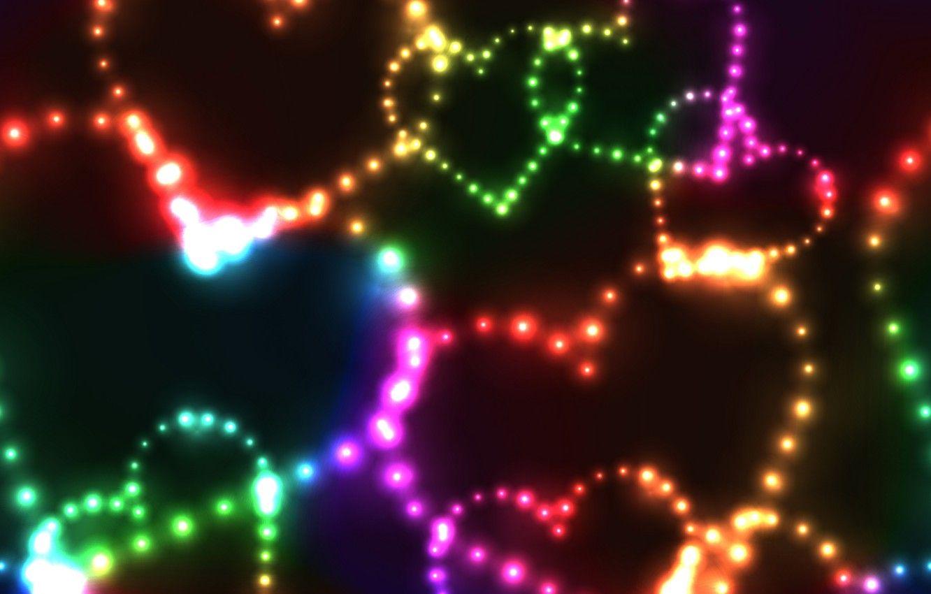 1332x850 Wallpaper lights, lights, background, colors, abstract, rainbow, background, neon, neon image for desktop, section абстракции