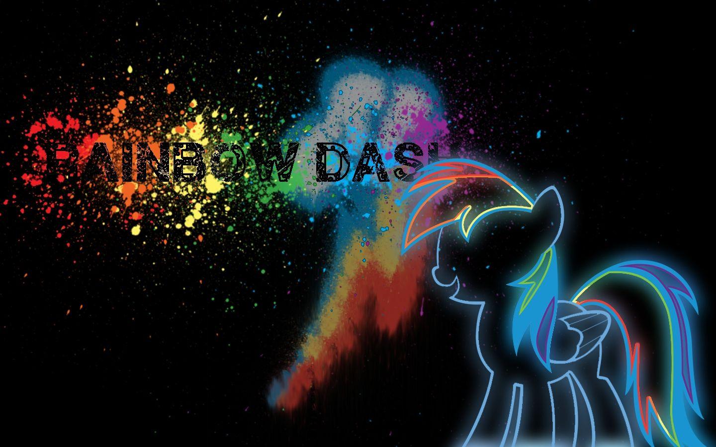 1440x900 rainbows pegasus ponies rainbow dash cutie mark my little pony friendship is magic neon 1440x900 High Quality Wallpaper, High Definition Wallpaper