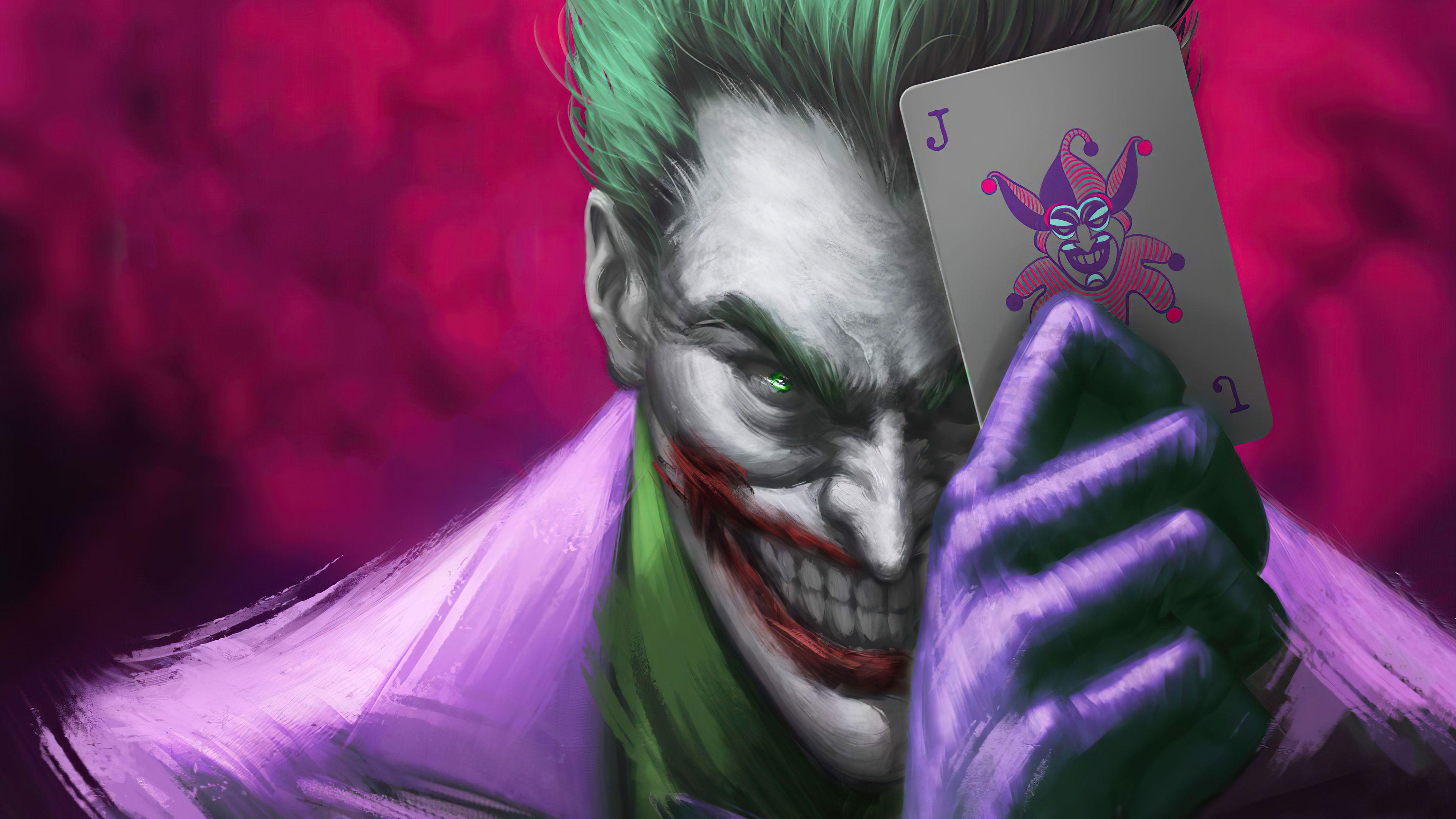 3840x2160 Joker Play Card 4k, HD Superheroes, 4k Wallpaper, Image, Background, Photo and Picture