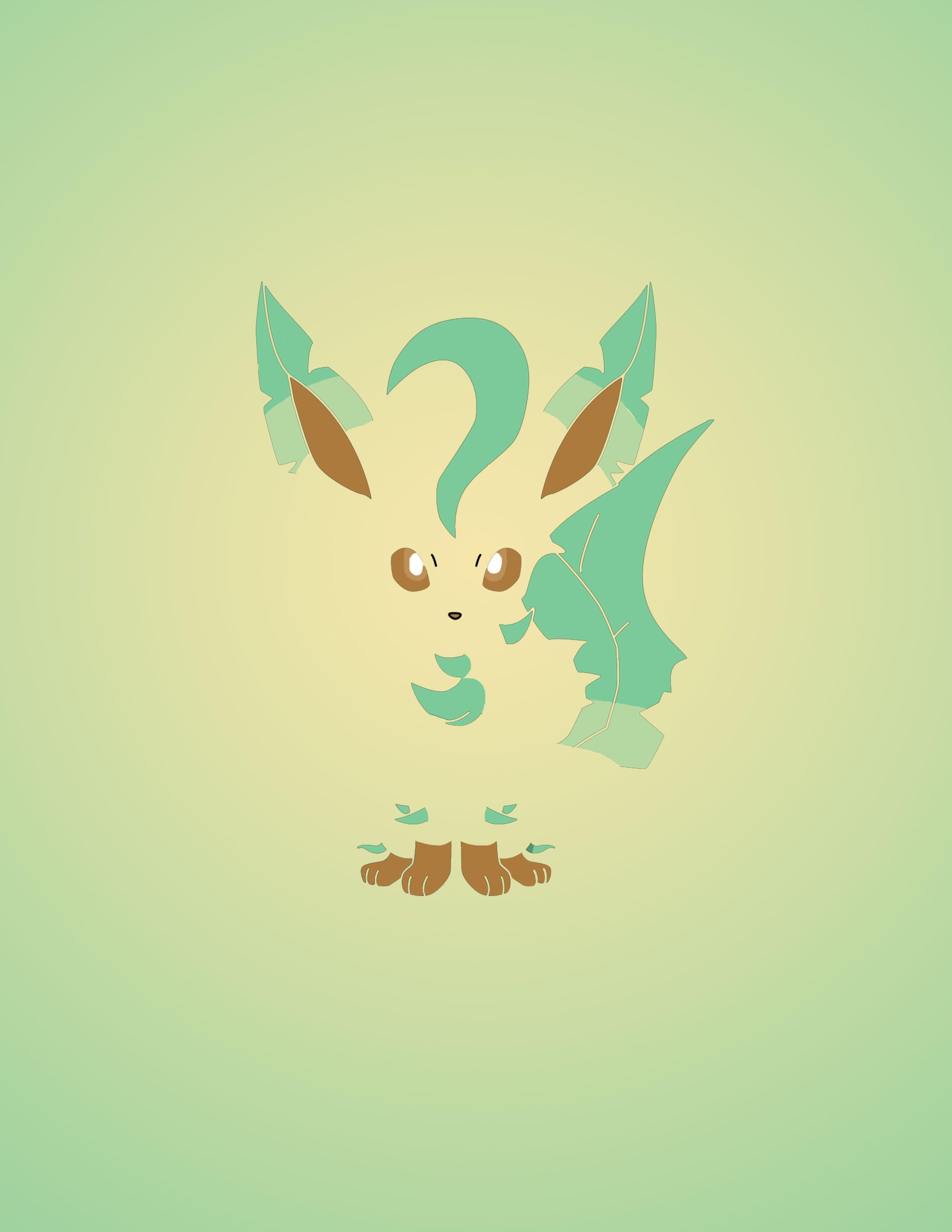 Download Cute Leafeon And Eeveelutions With Hearts Wallpaper  Wallpapers com