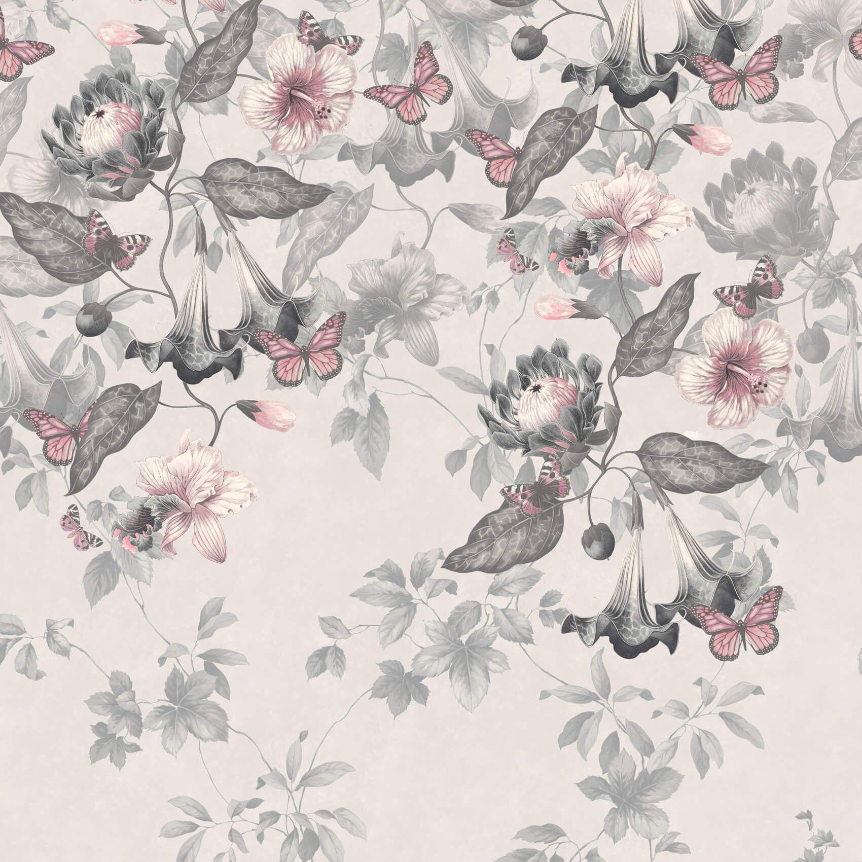 1700x1700 Little Greene Asterid 0291ASNIGHT Panel Wallpaper