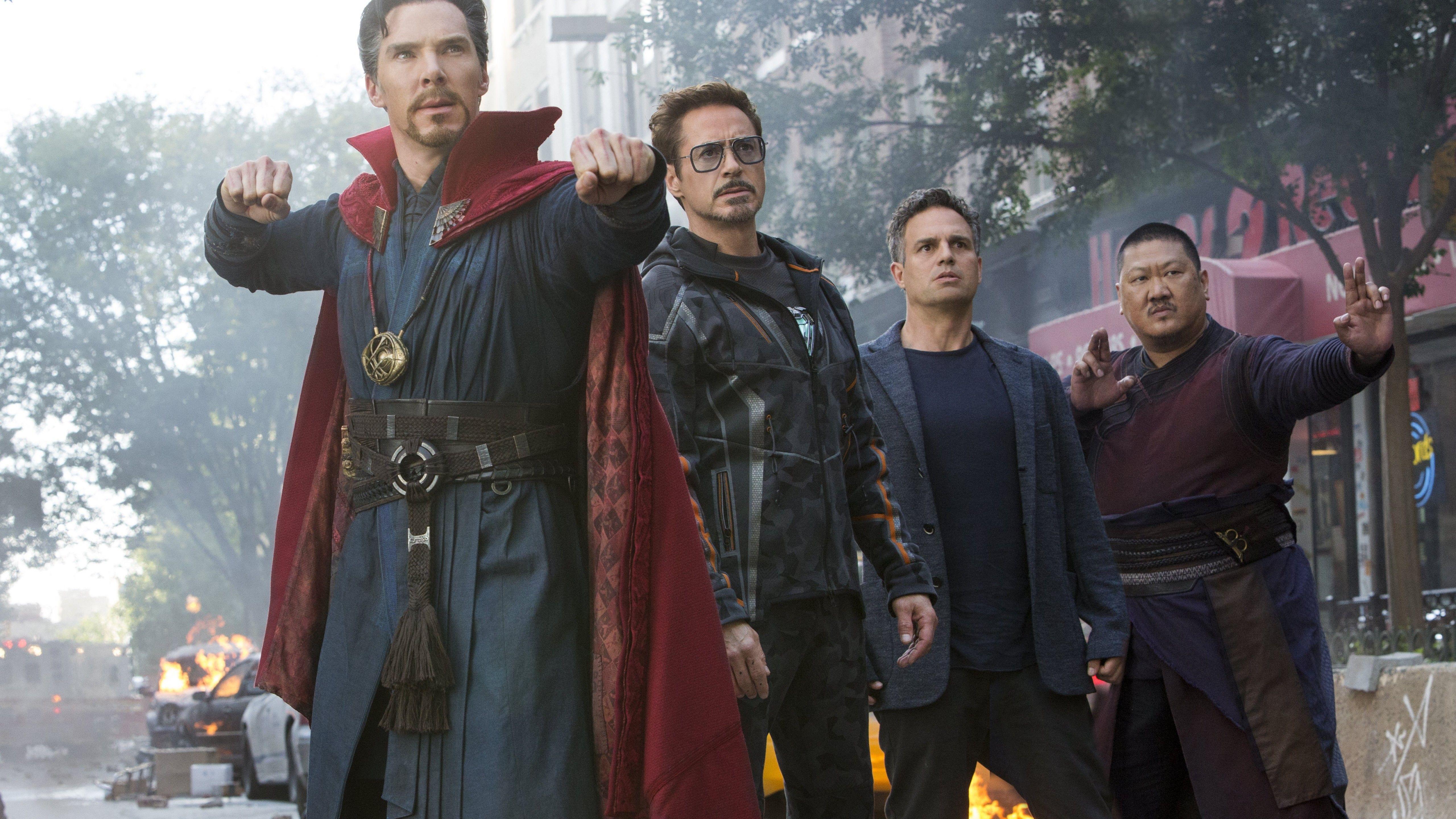 5120x2880 Wallpaper Avengers: Infinity War, Doctor Strange, Hulk, Iron Man, Benedict Cumberbatch, Robert Downey Jr., Mark Ruffalo, 5k, Movies