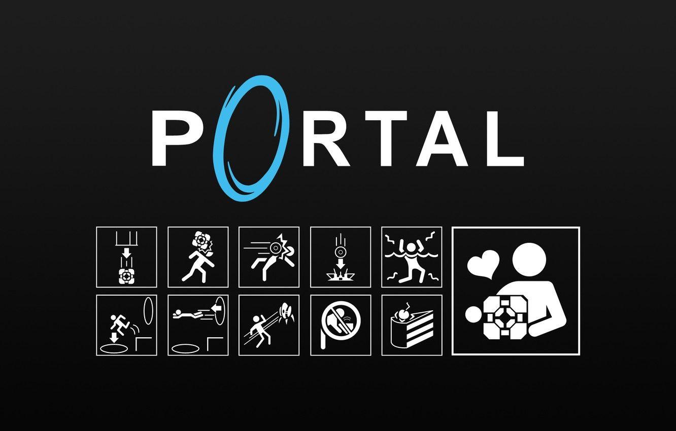 1332x850 Wallpaper Game, Portal, The Cube Companion image for desktop, section игры