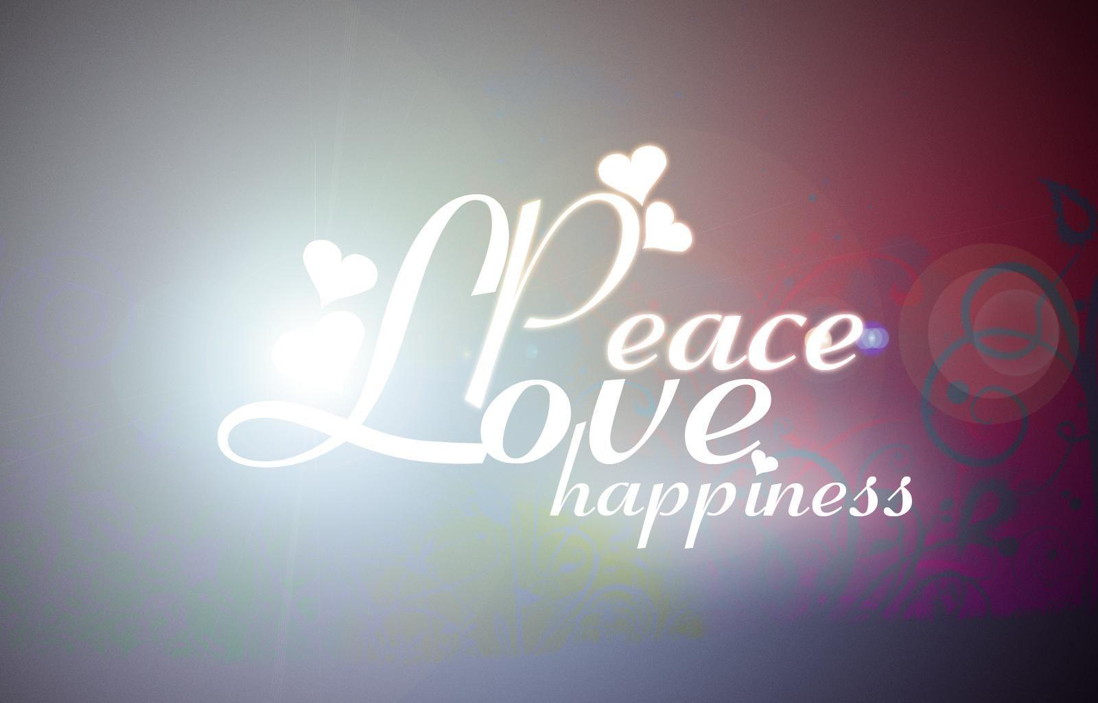 peace love and happiness backgrounds