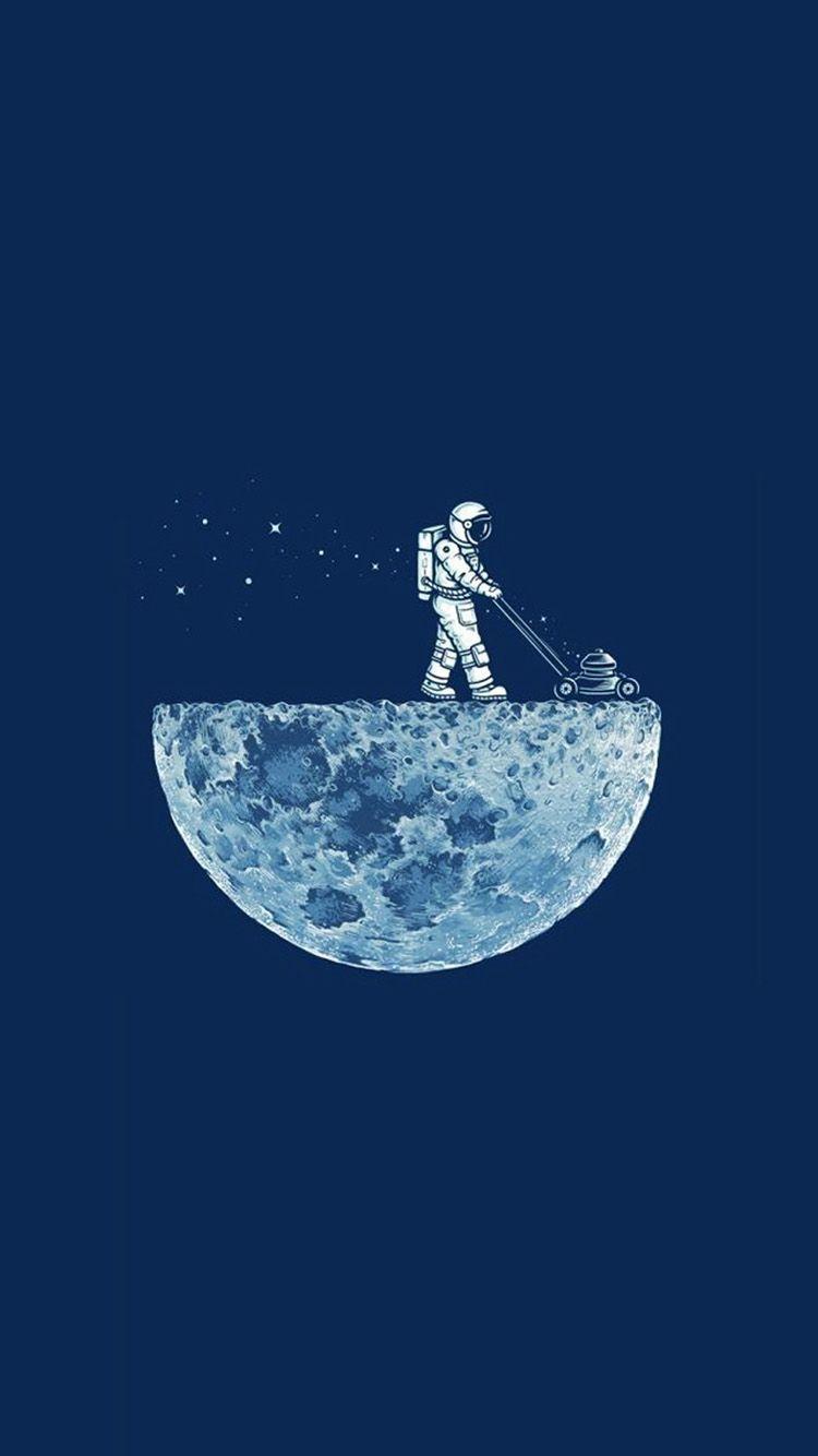 750x1334 Moon iPhone Wallpaper