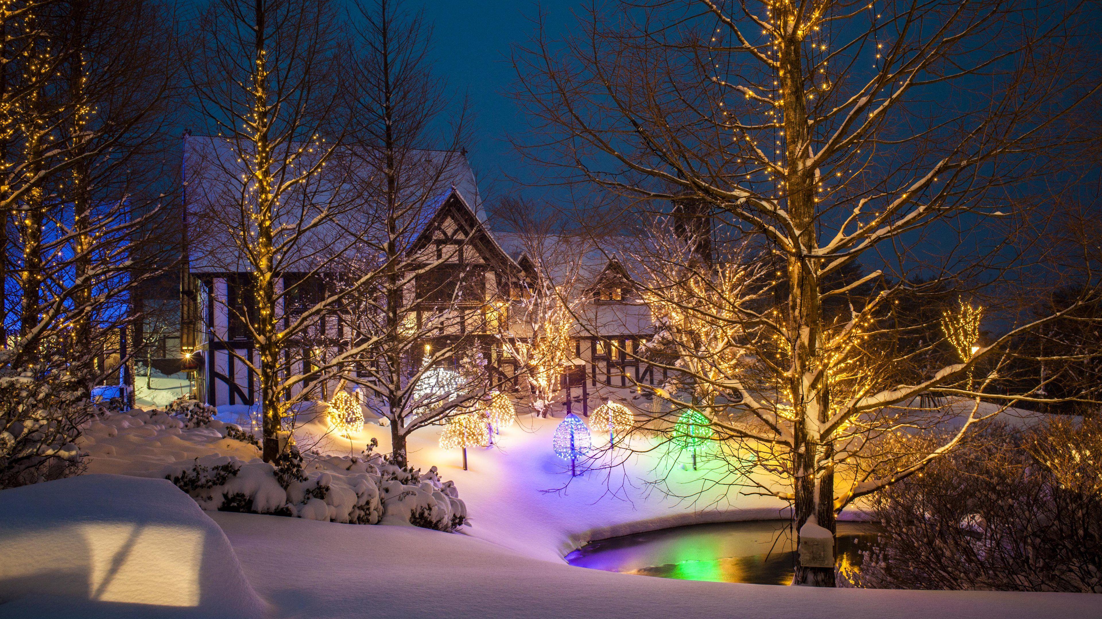 3840x2160 4K Papers Christmas Decorations wallpaper